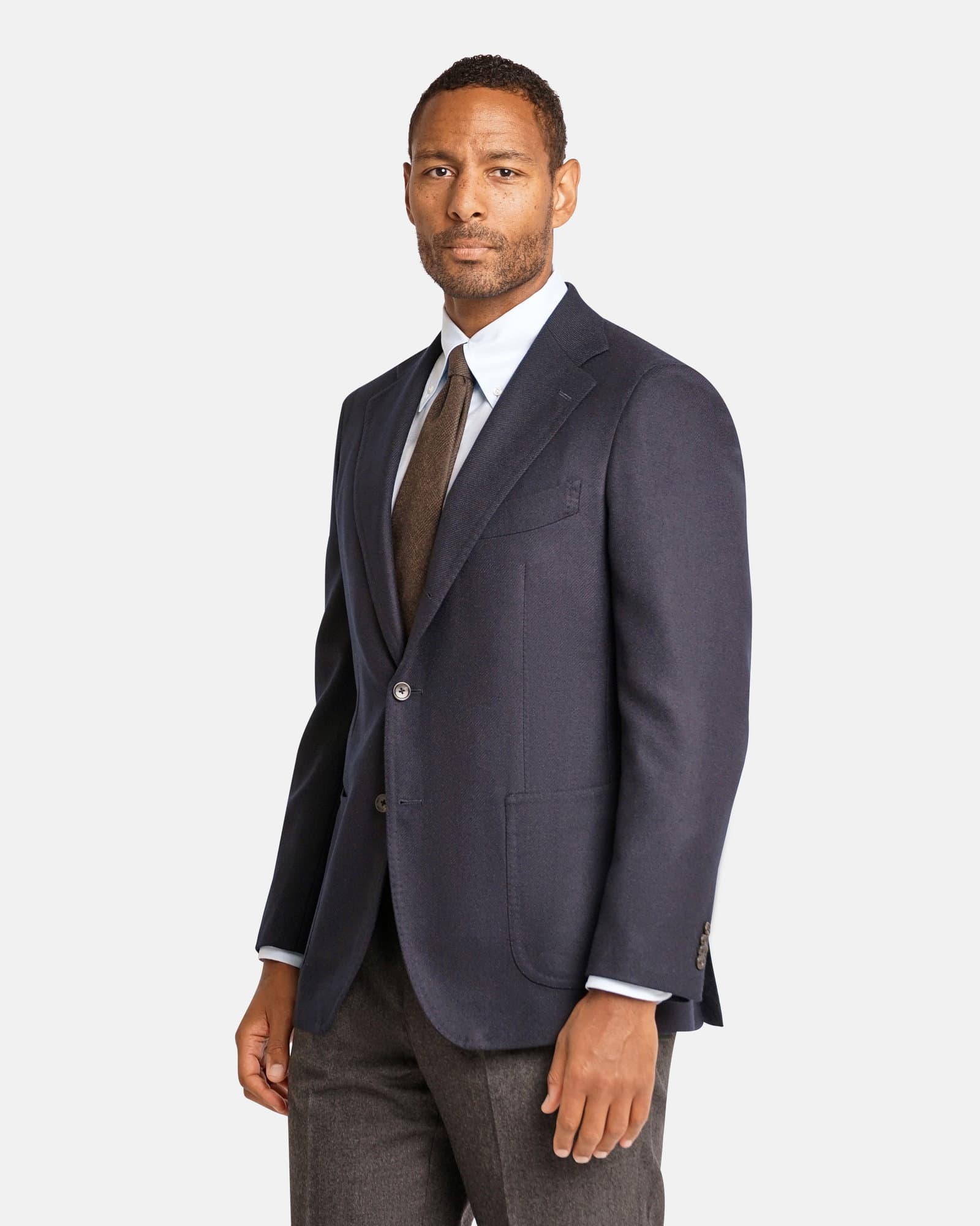 Mod 2 - Brushed Wool Jacket Navy