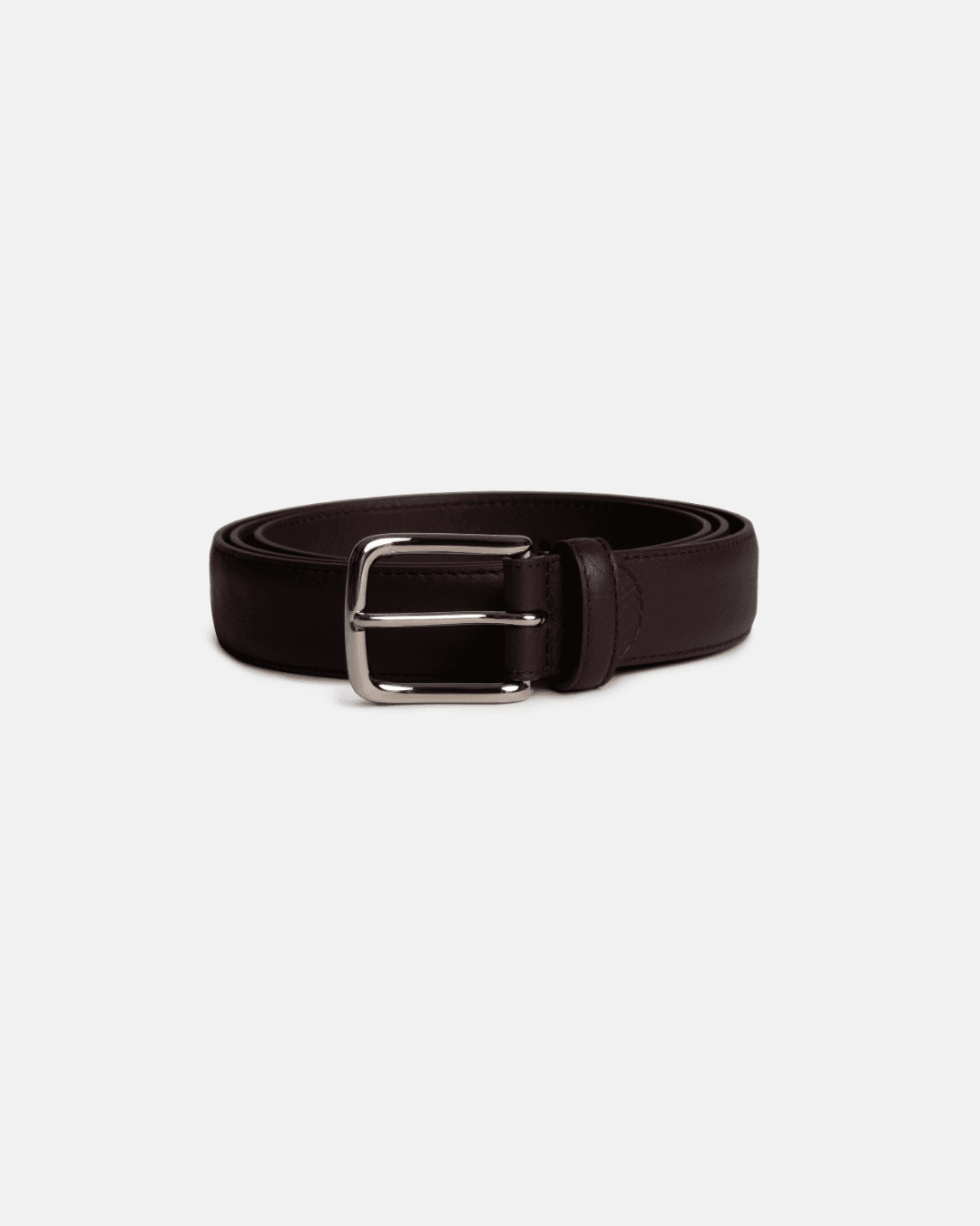 Soft Calf Leather Belt Burgundy