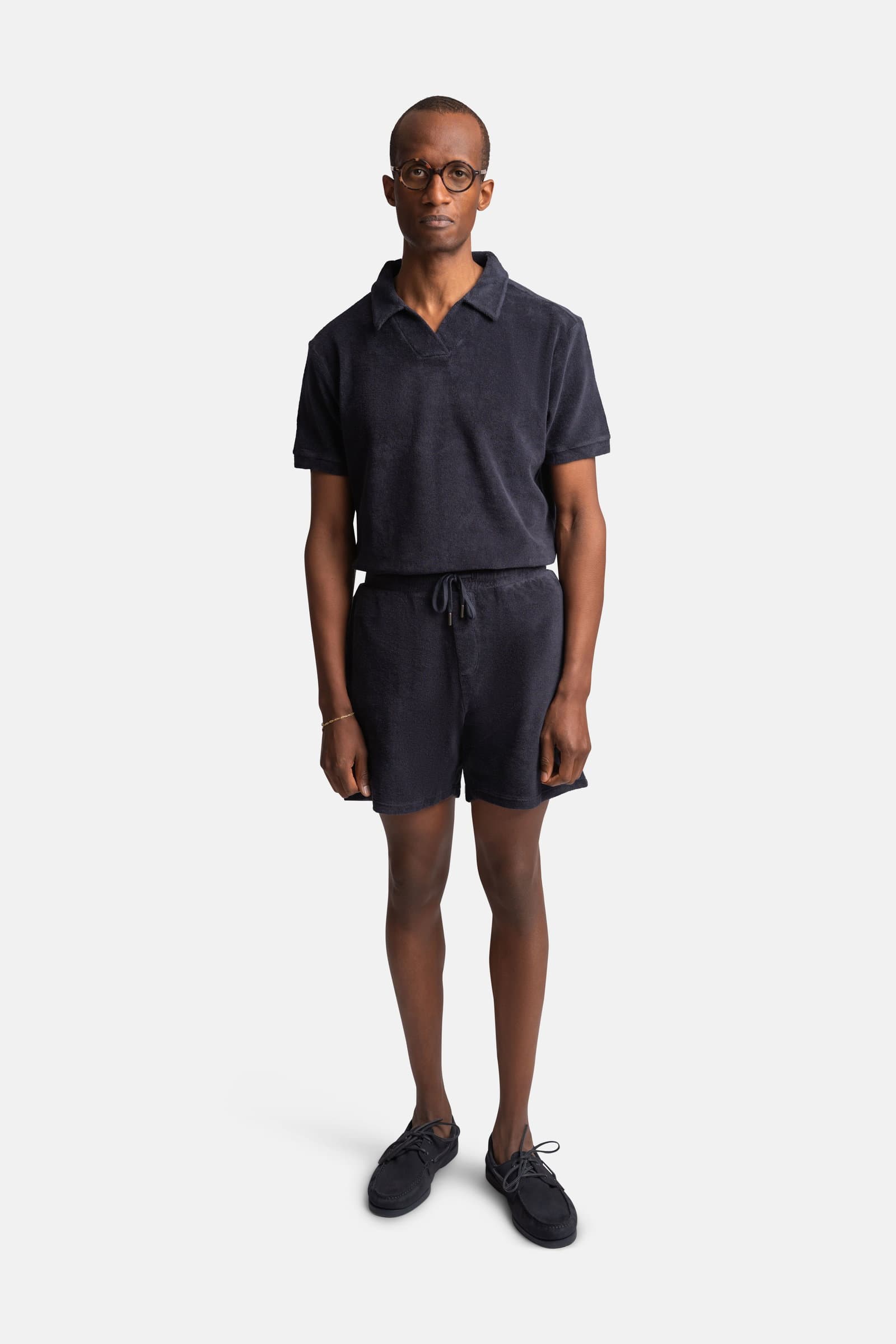 Summer Terry Polo Navy
