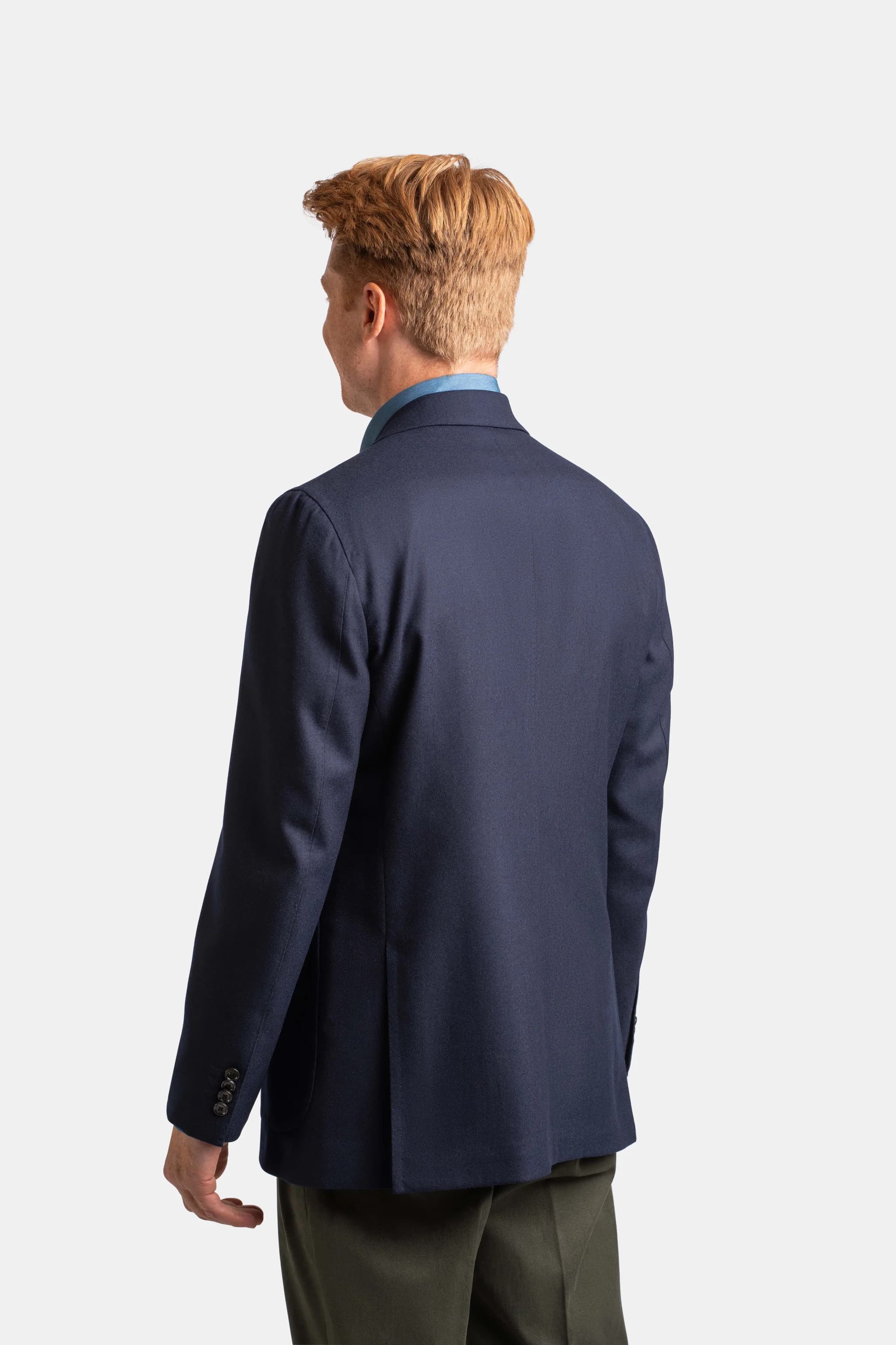 Mod 3 Classic Hopsack Jacket Navy - Blazers - Cavour