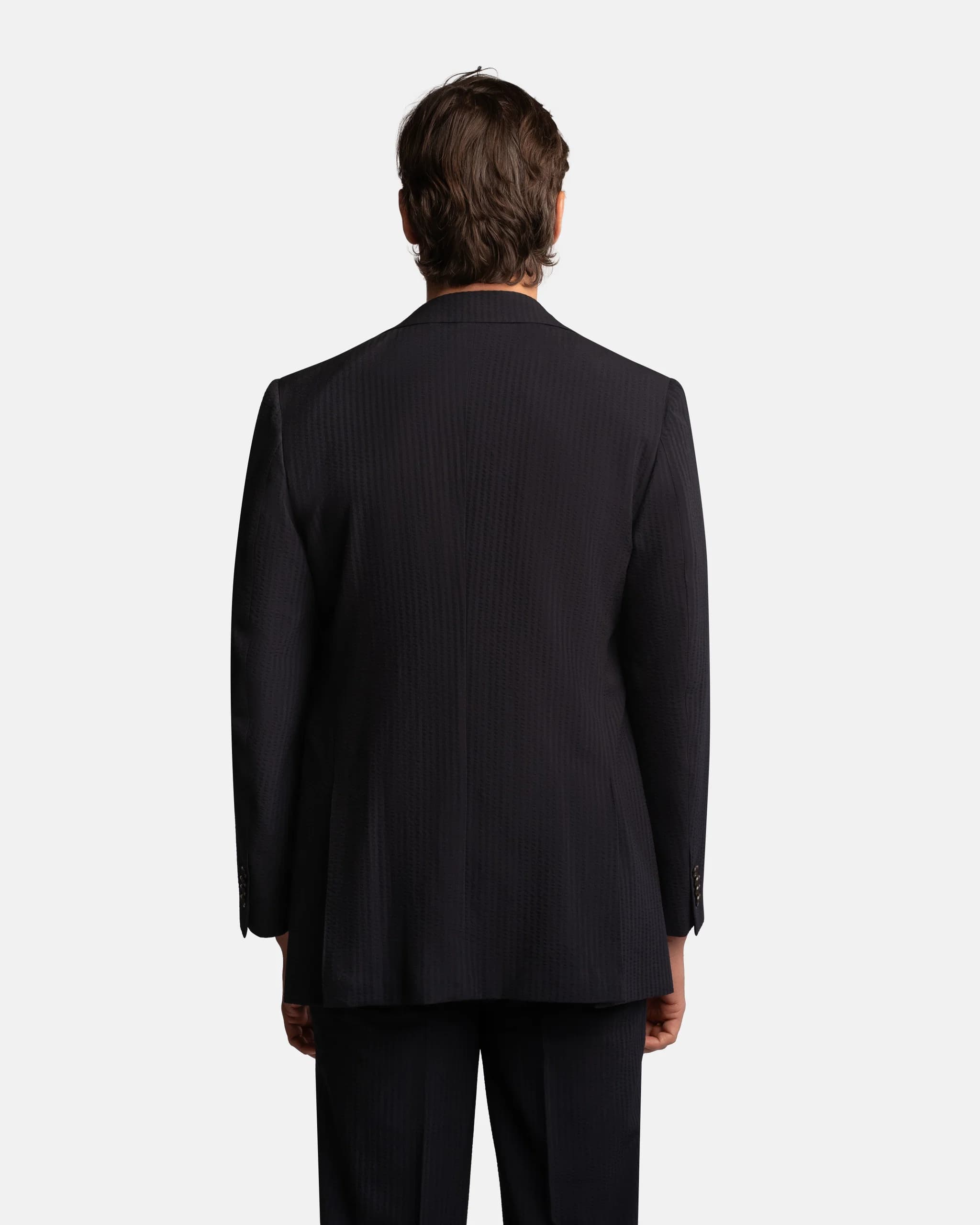 Mod 2 Luxury Seersucker Suit Navy - Suits - Cavour