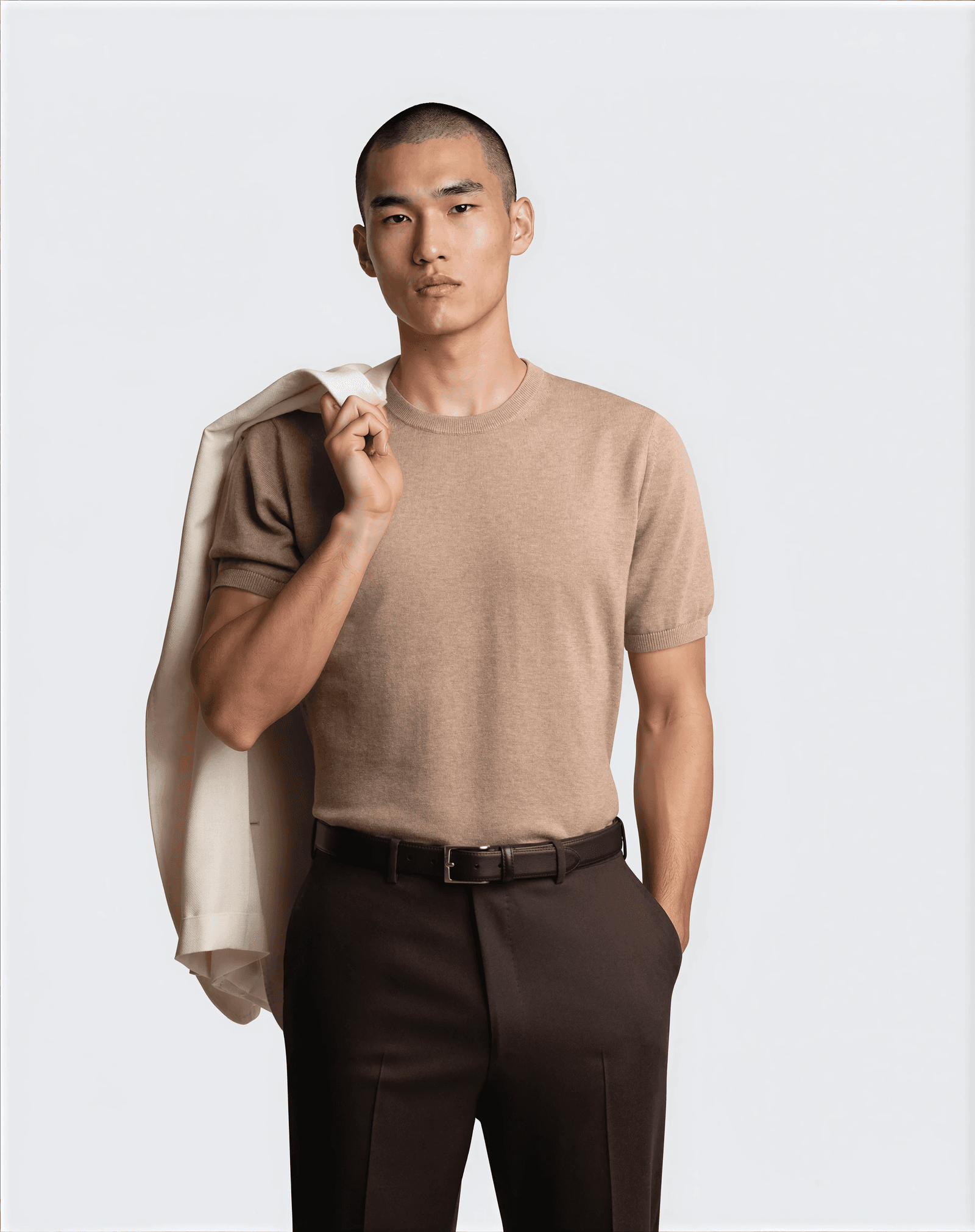 CashSilk T-Shirt Beige