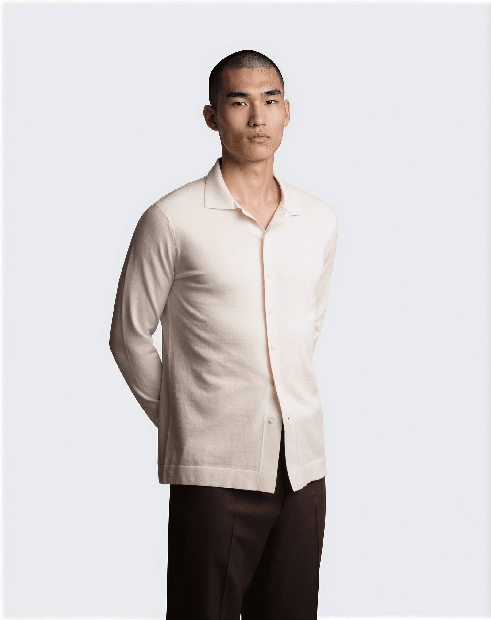 CashSilk Knitted Shirt Cream