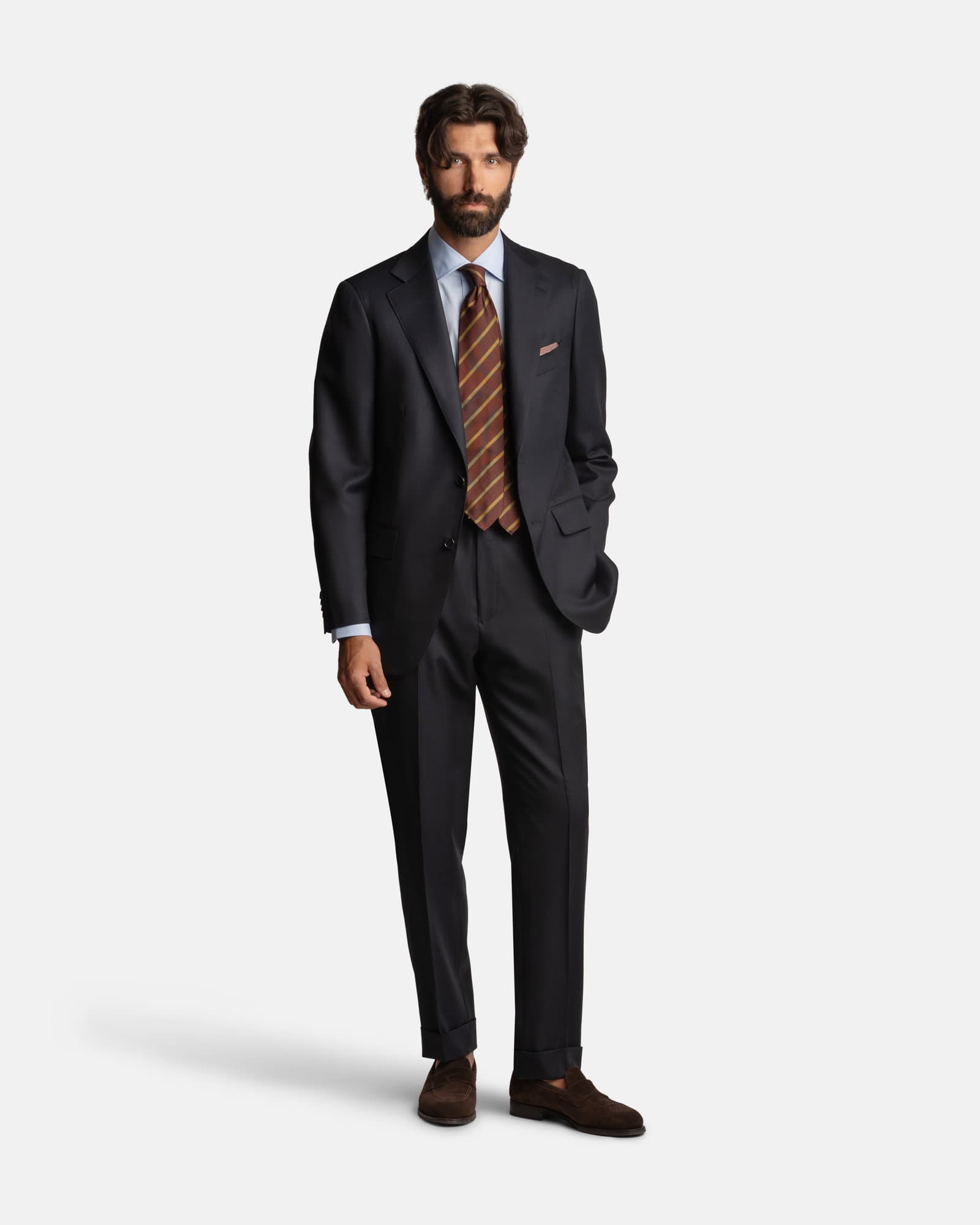Mod 2 Birdseye Suit Navy