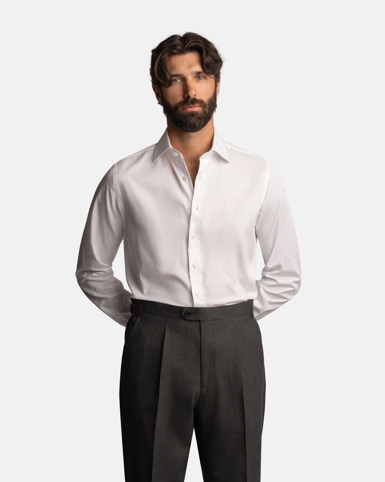 Handmade Twill Shirt White