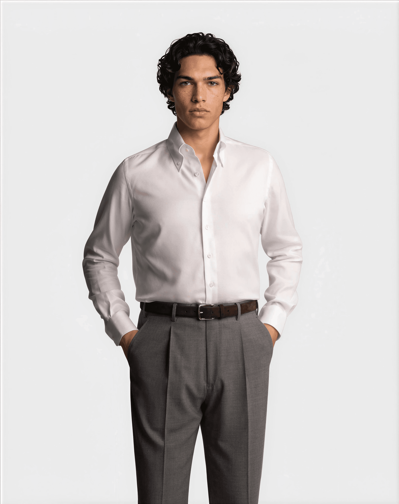 Button Down Oxford Shirt White