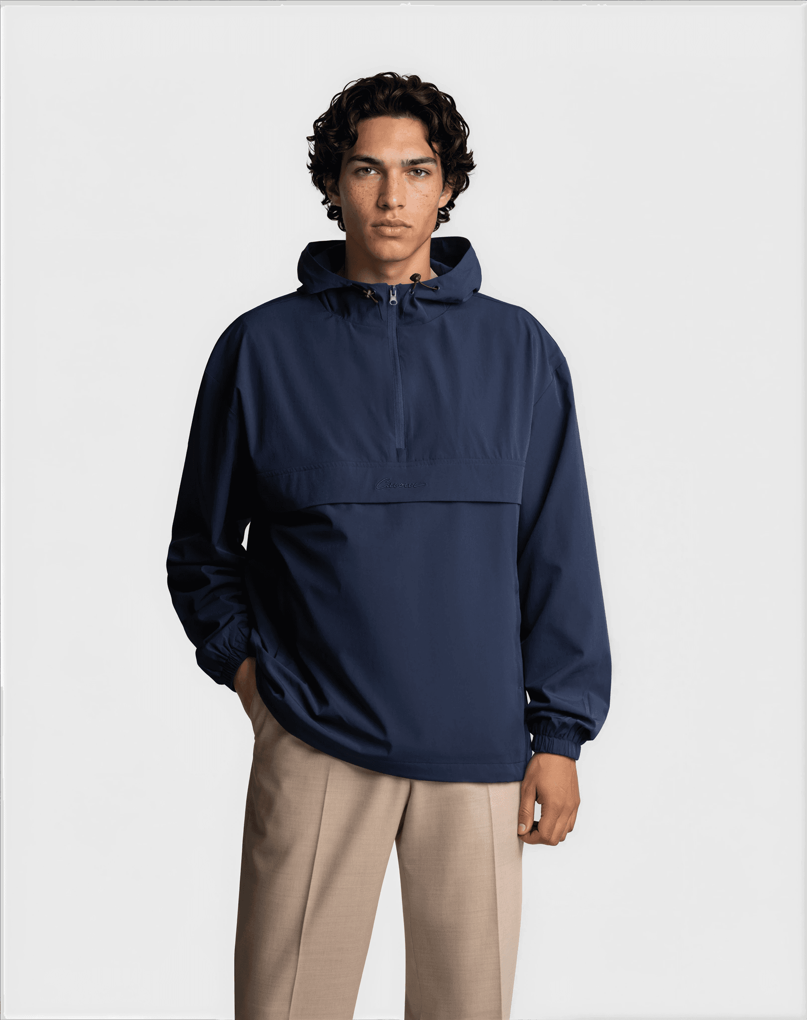Links Anorak Navy - Jackets - Cavour