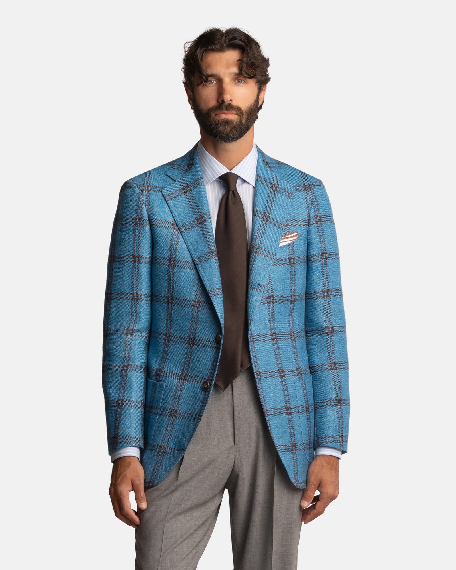 Mod 2 Overchecked Jacket Brown