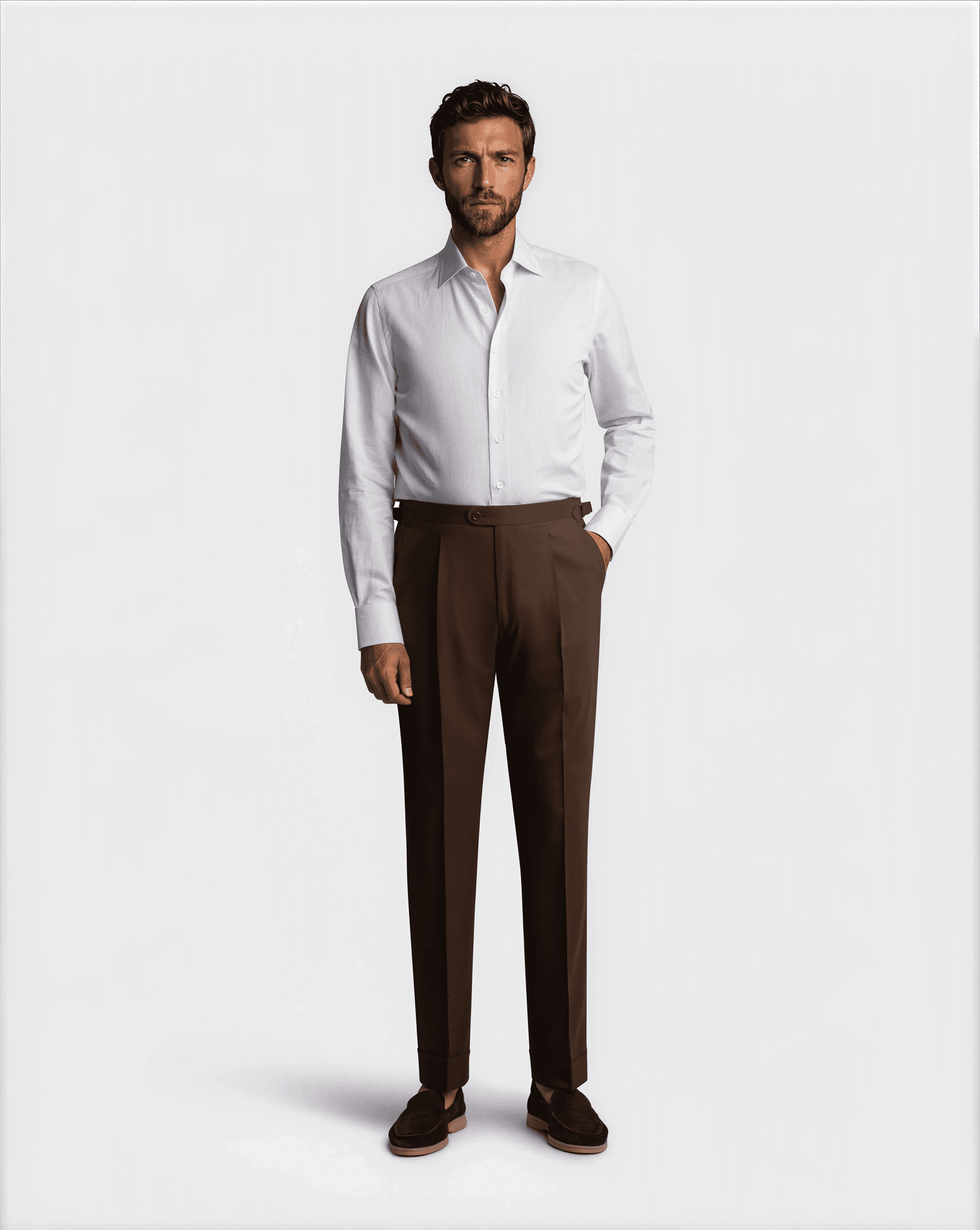 Premium Thin Cotton Linen Shirt Blue