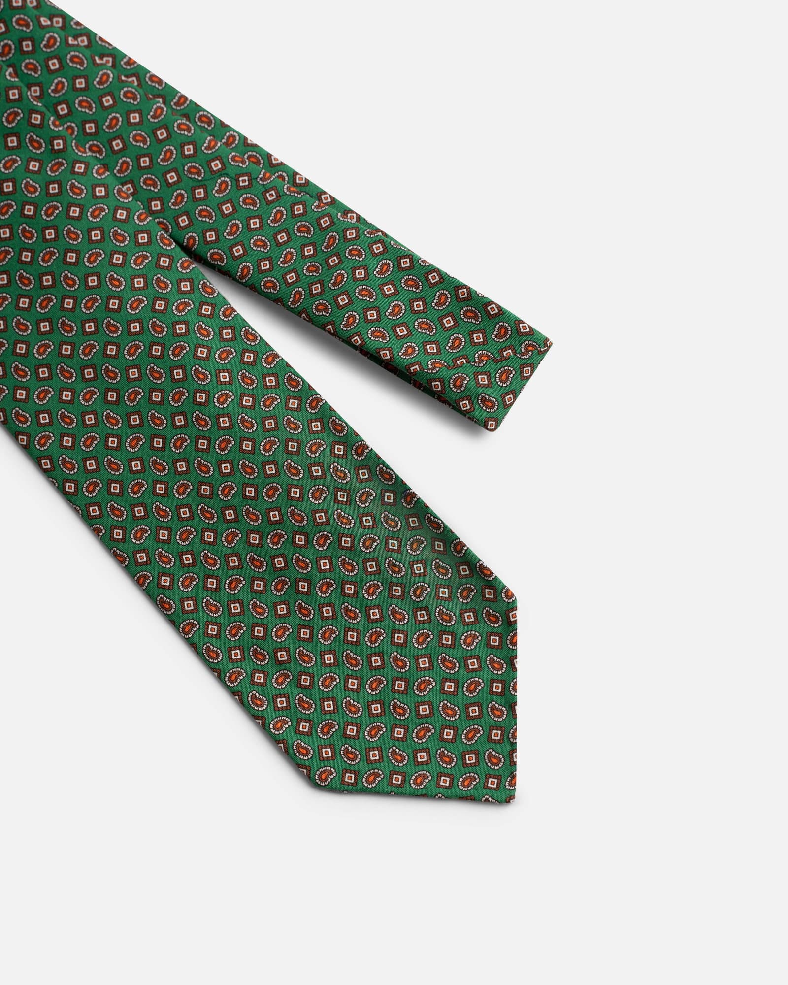 Paisley Print Green