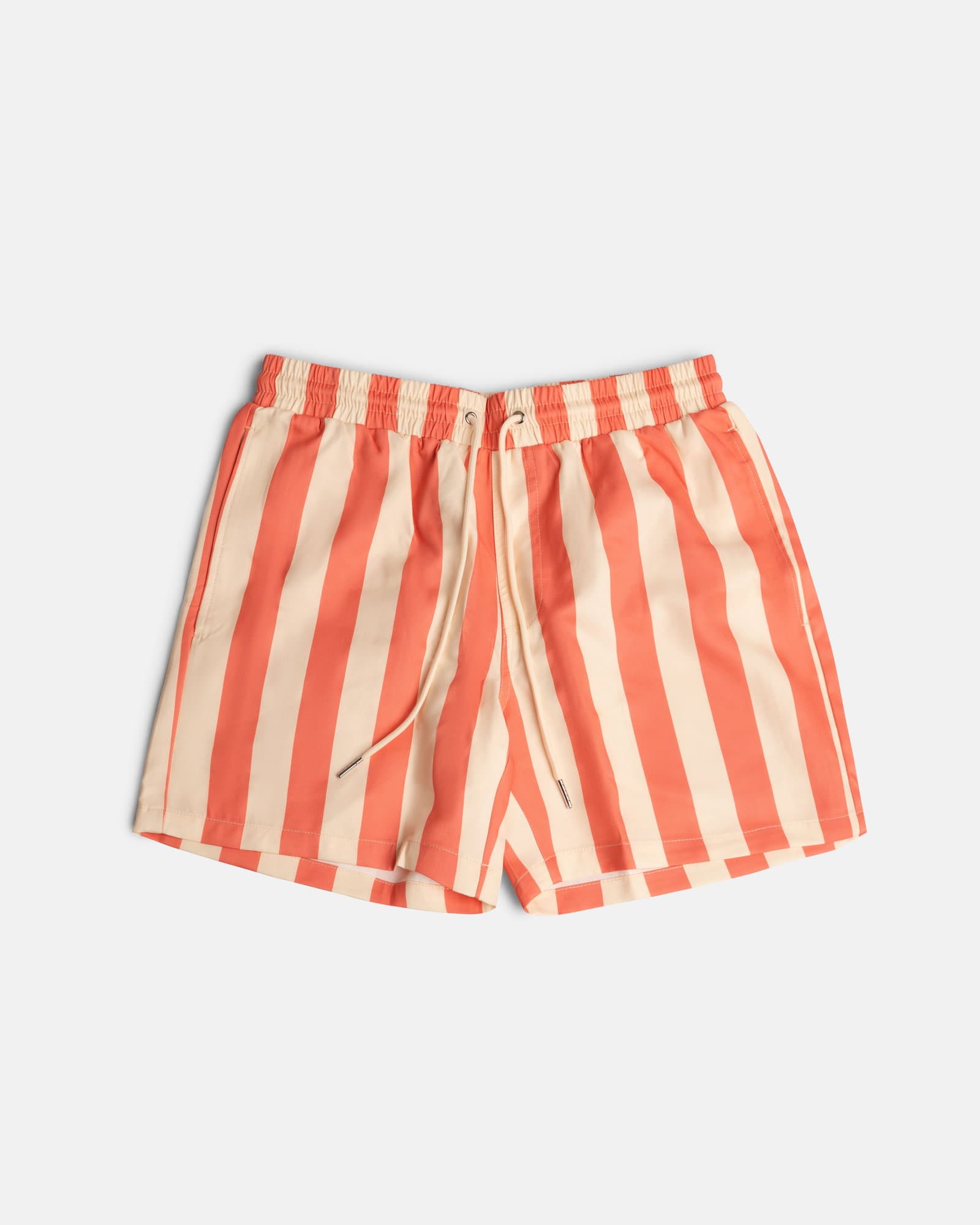Striped Swimming Trunk Red