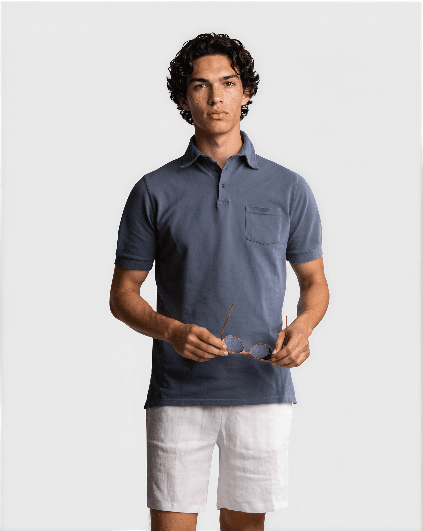 Supima Sport S/S Polo Blue