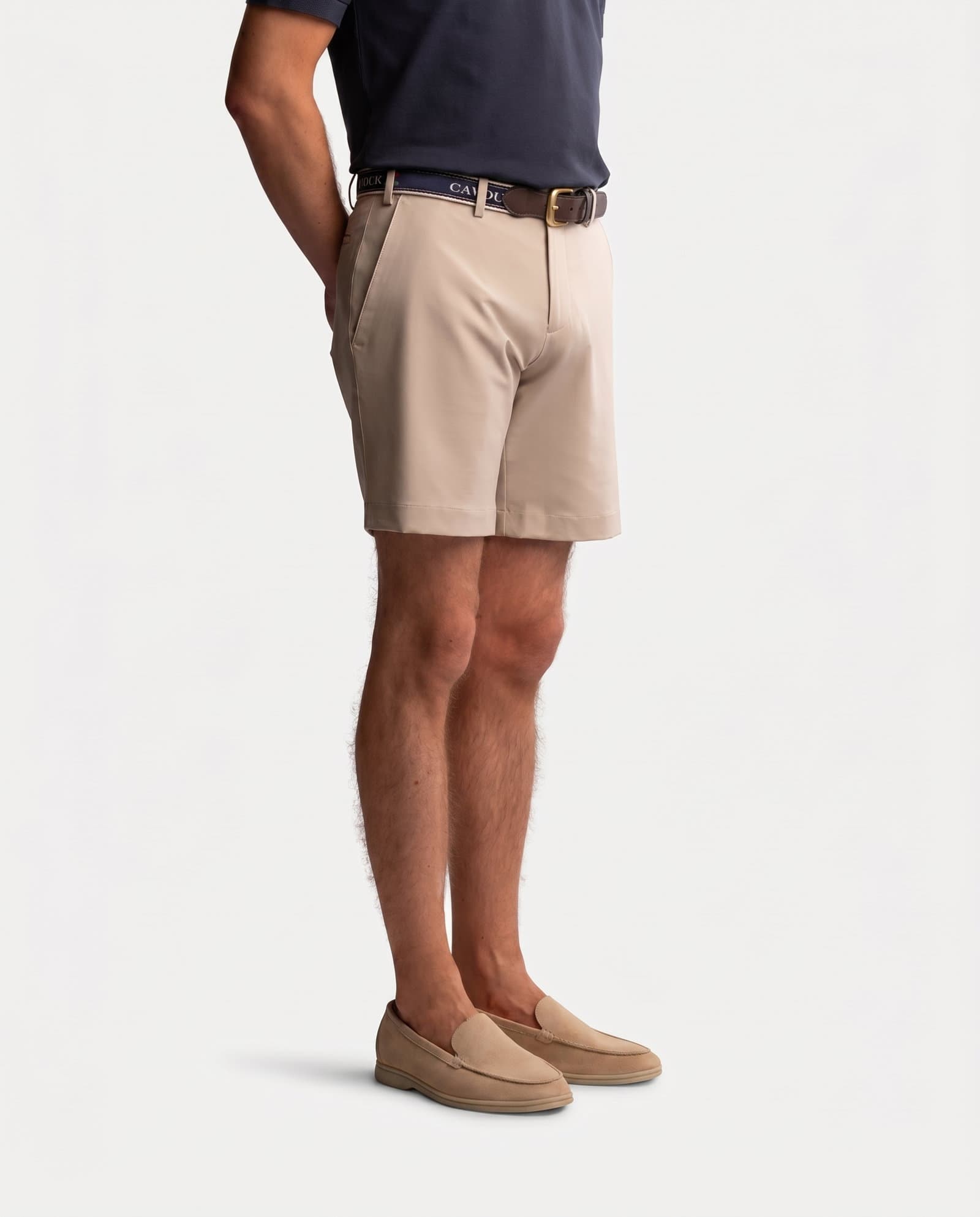 Technical Golf Shorts Beige