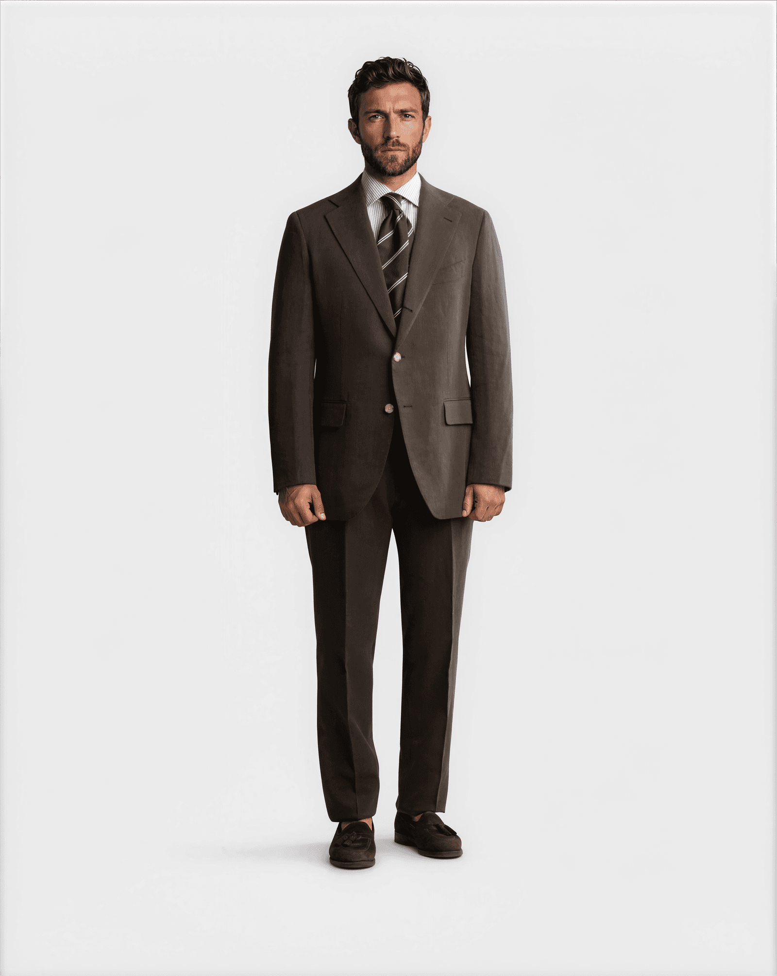 Mod 2 Art du Lin Suit Green