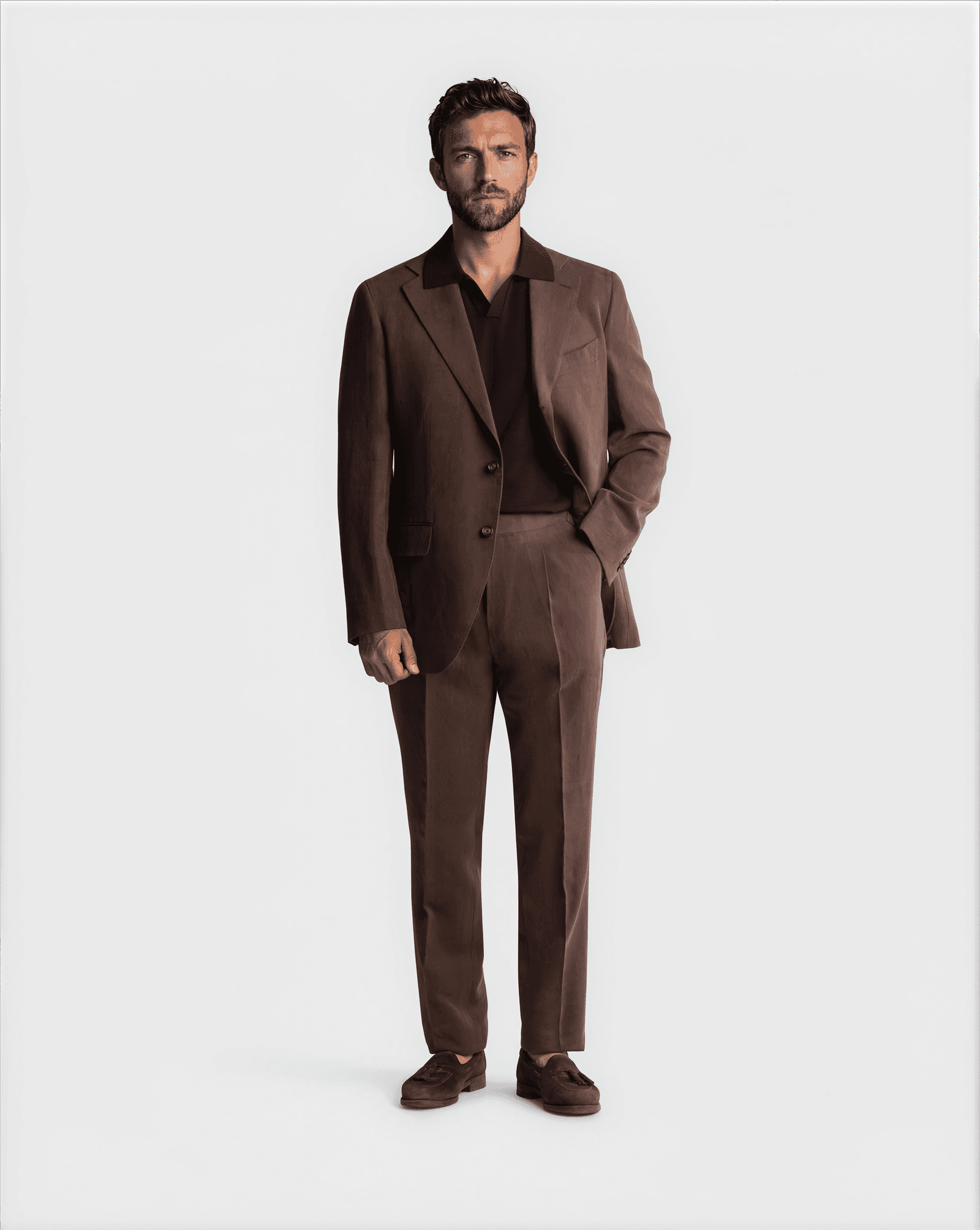 Mod 2 Art du Lin Suit Brown
