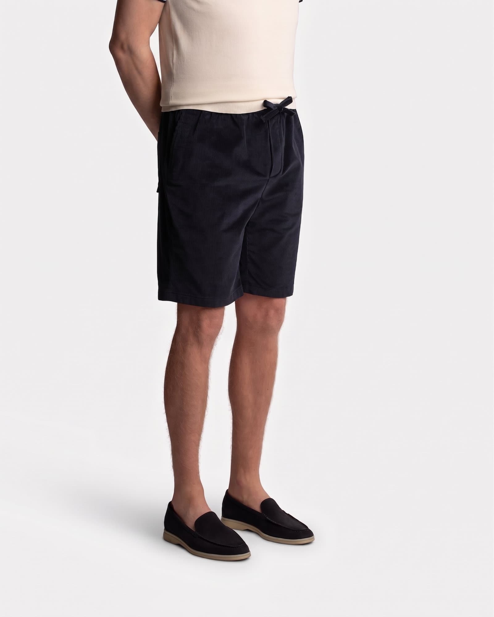 Corduroy Shorts Navy
