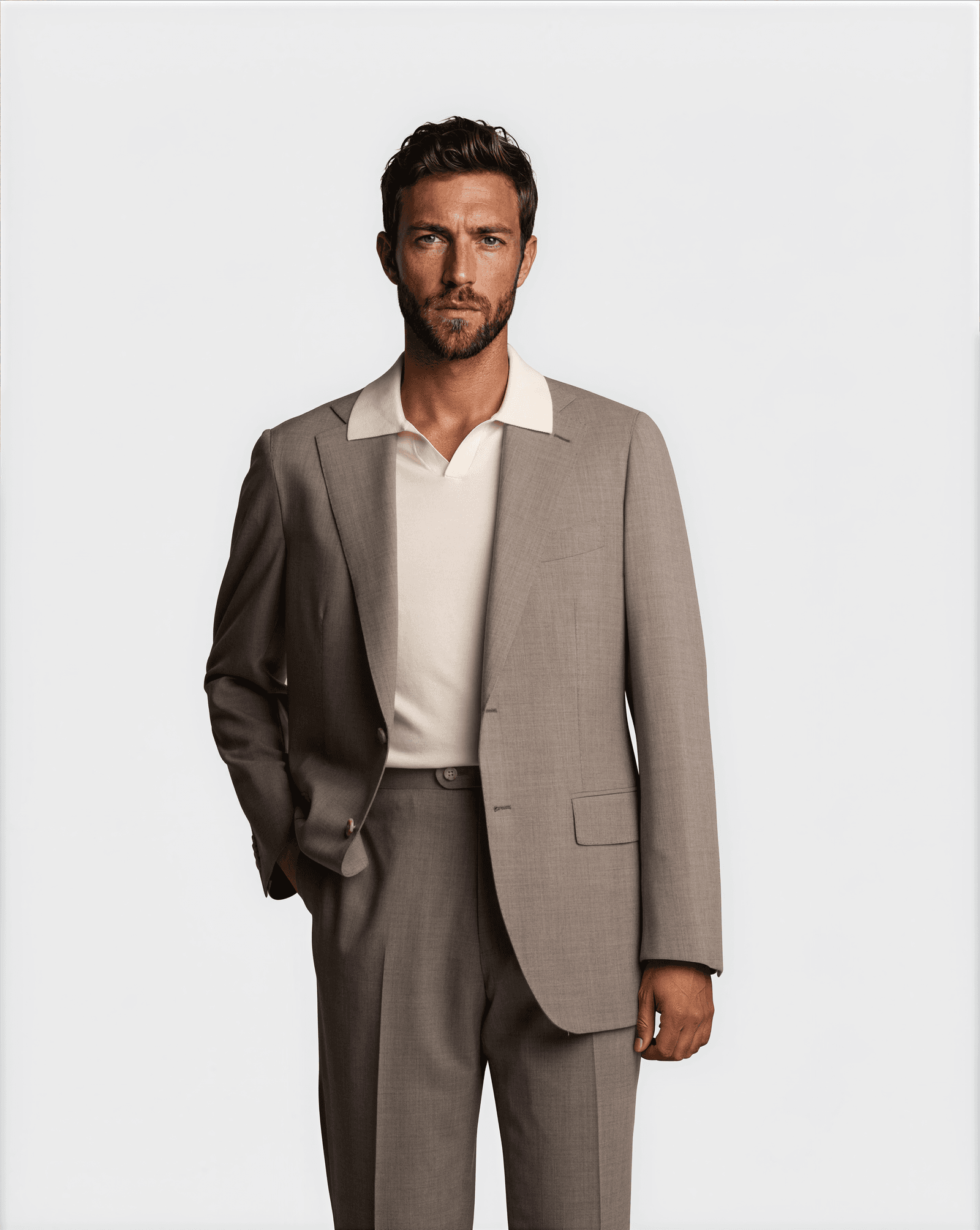 Mod 2 Summer Hightwist Suit Beige