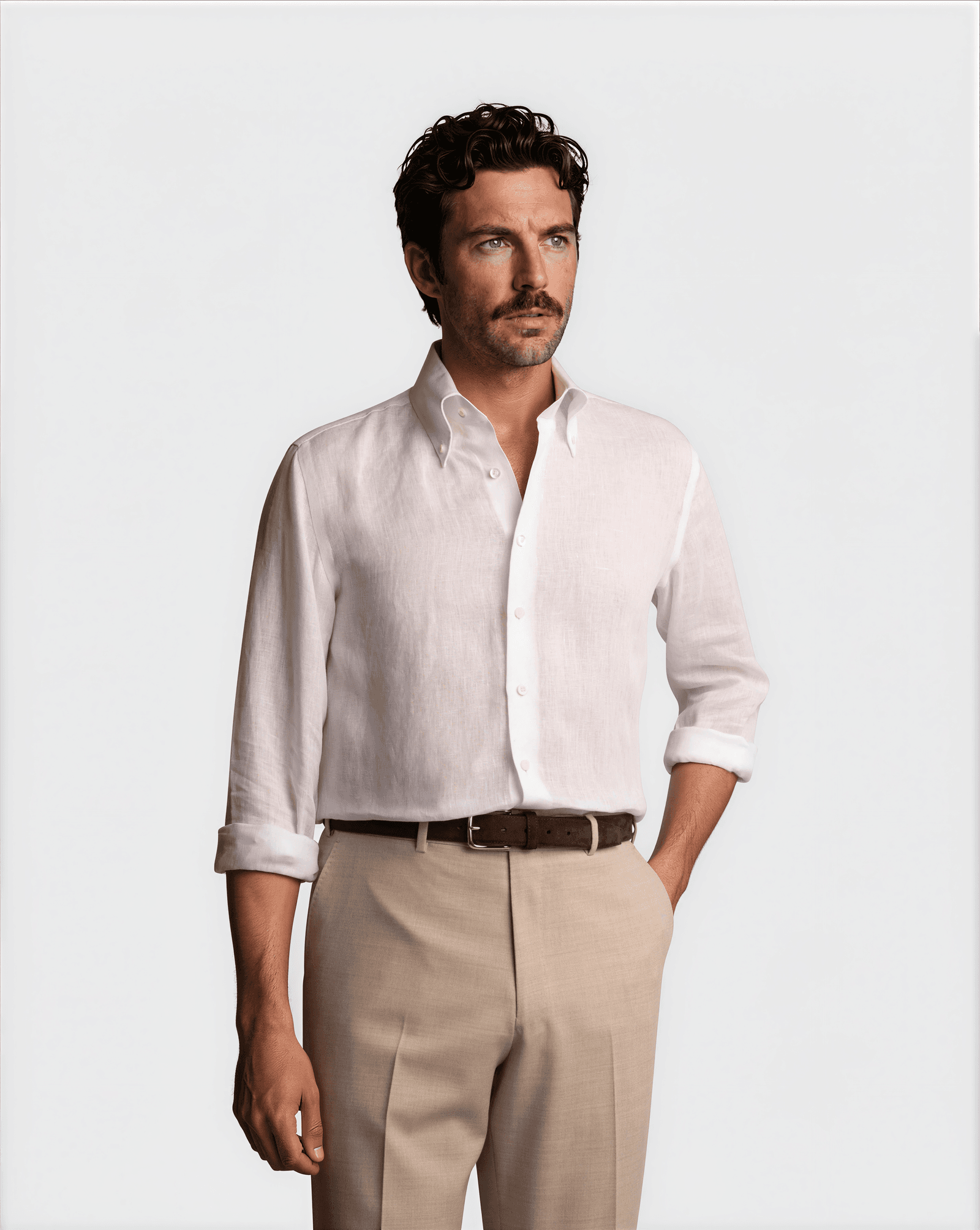 Handmade Linen Shirt White