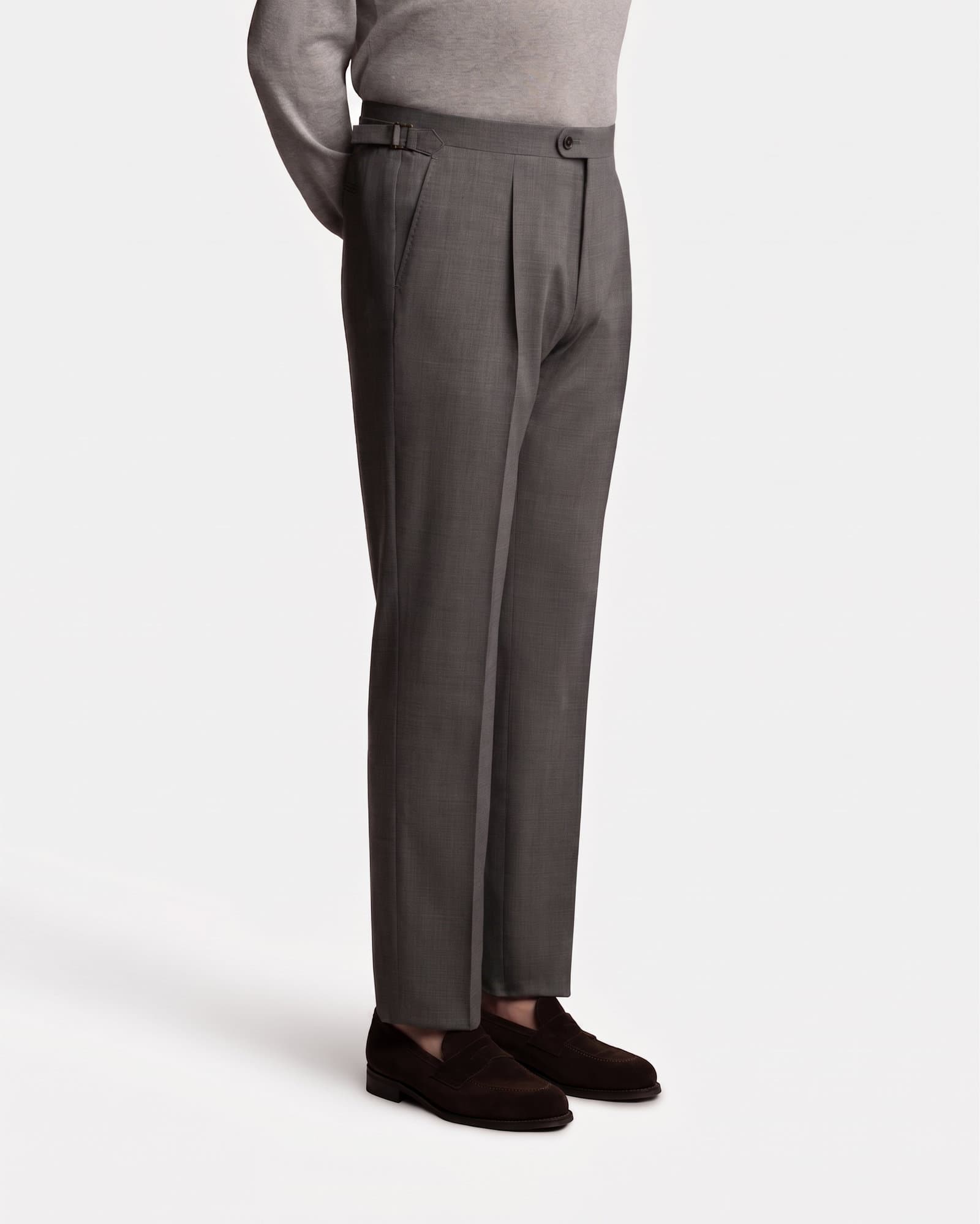 Mod 2 Single Pleat Hightwist Trouser Grey