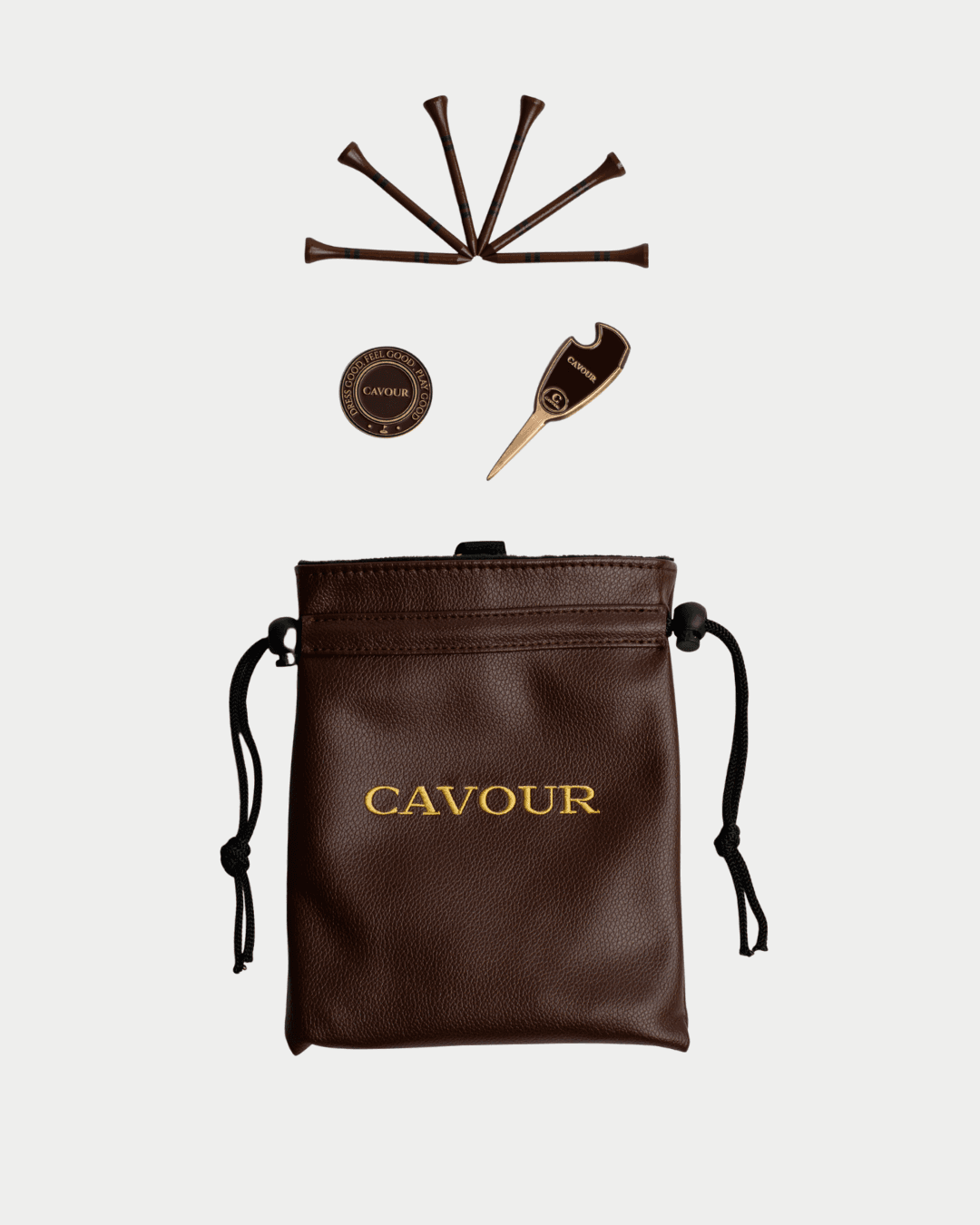 Golf Gift Set Brown