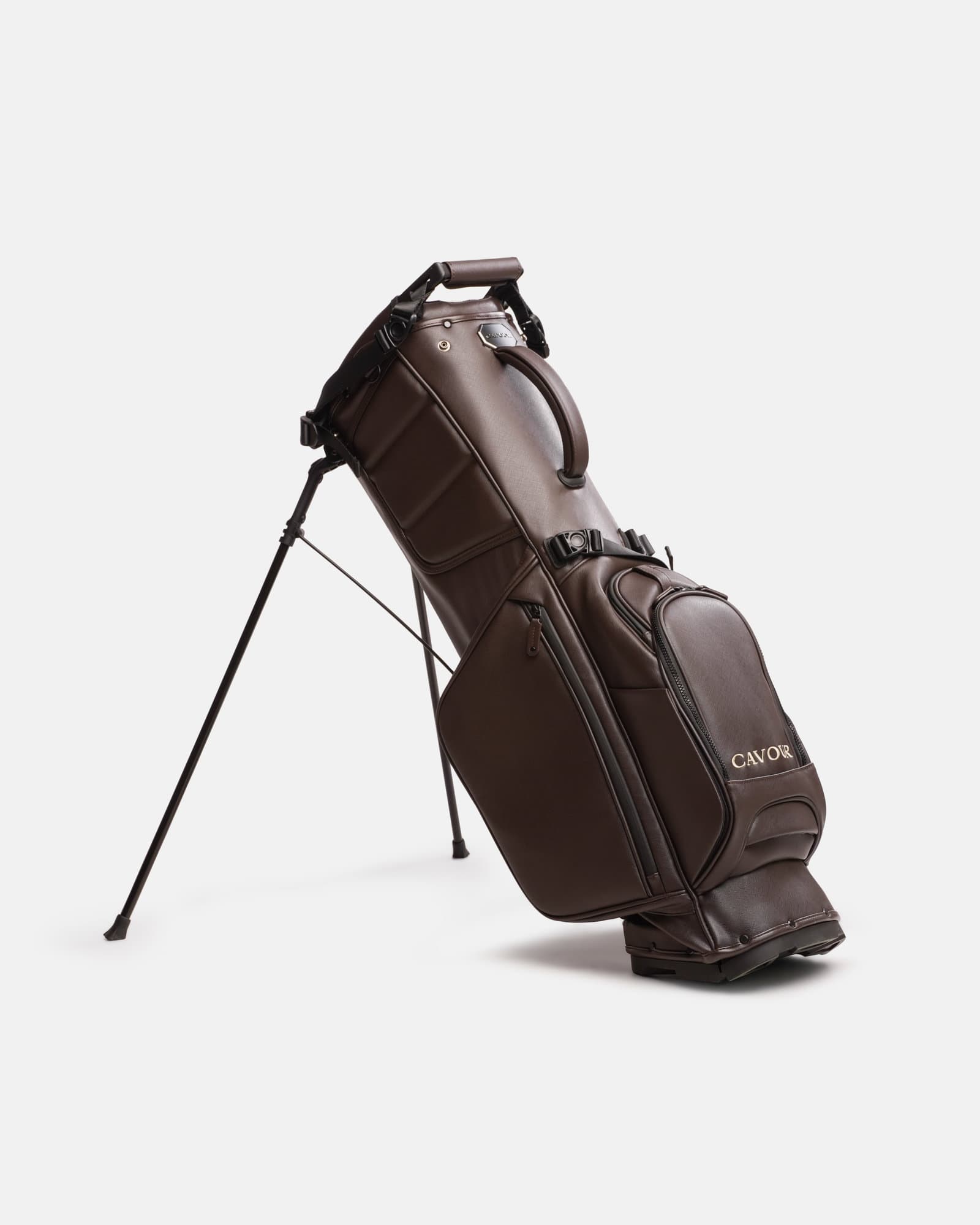 Saffiano Tour Stand Bag Dark Brown