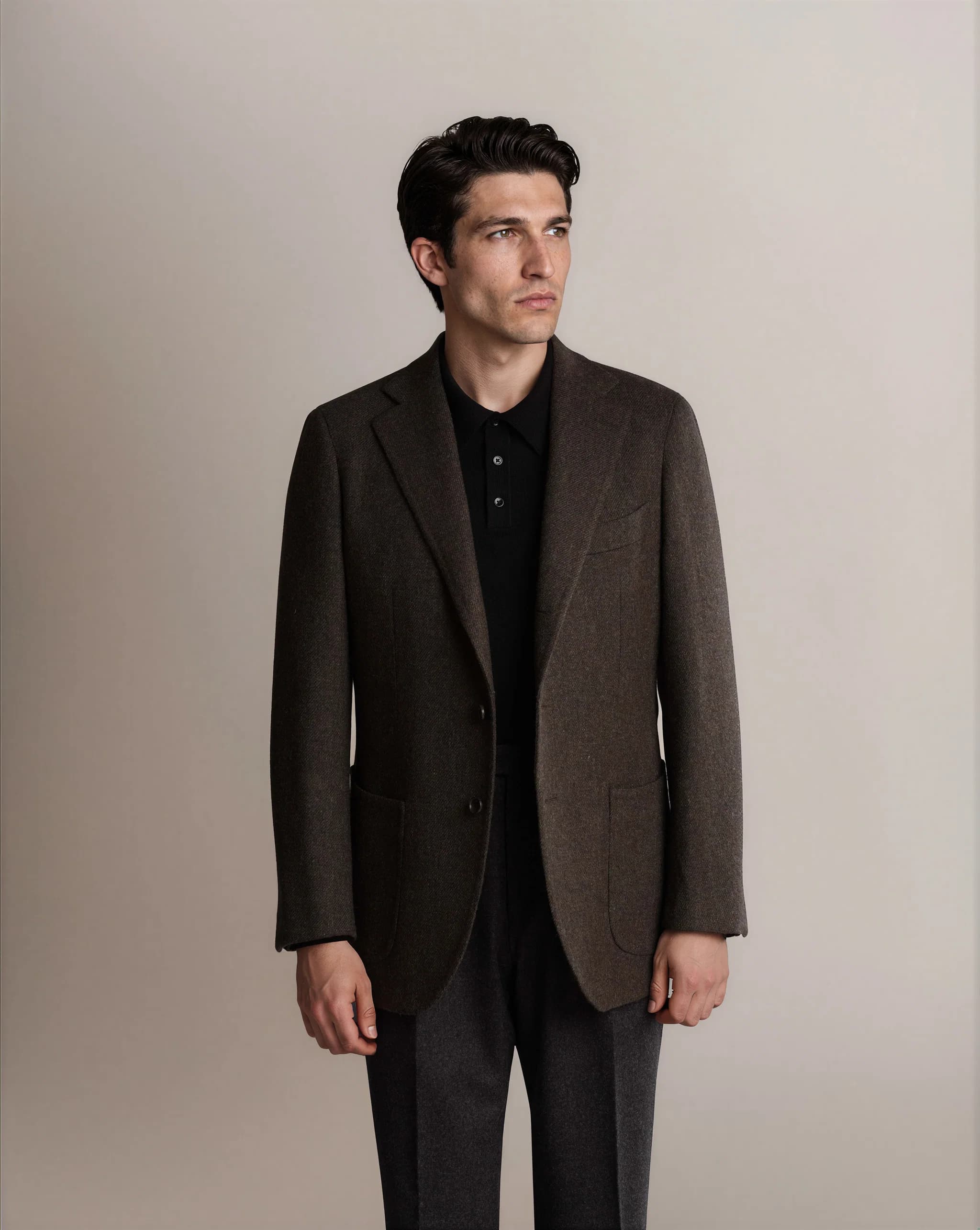 FOX Mod 2 Herringbone Tweed Brown - Blazers - Cavour