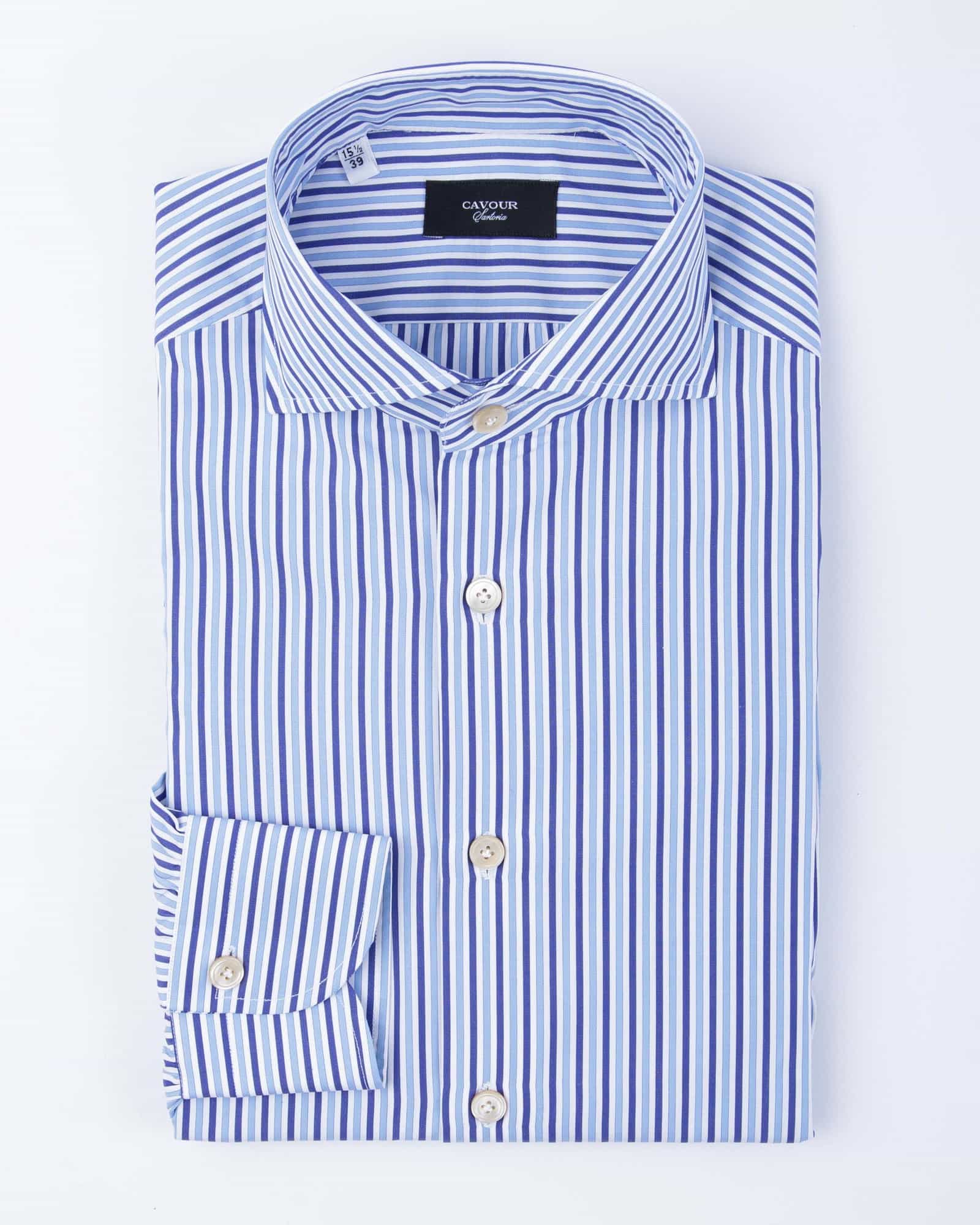 Sartoria Multiblue Stripe Cutaway Blue