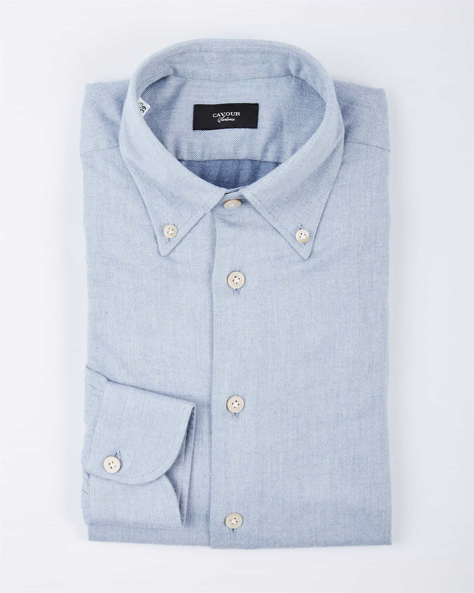Sartoria Flannel Button Down Blue