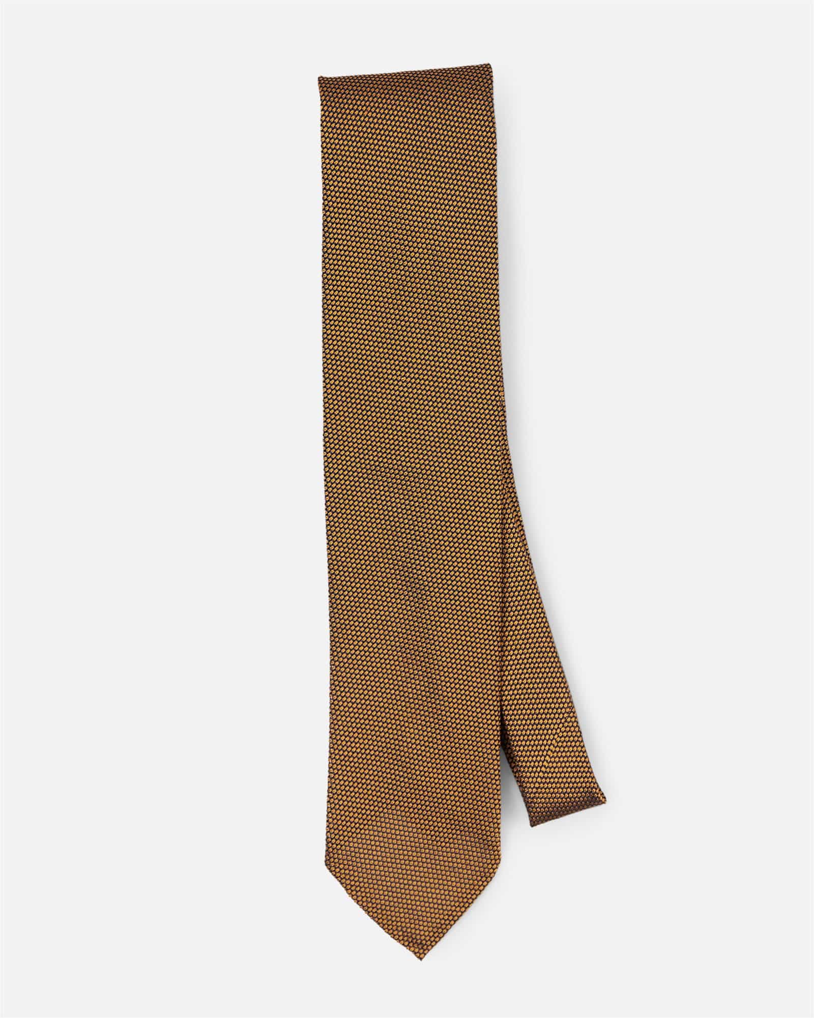 Fine Grenadine Tie Gold