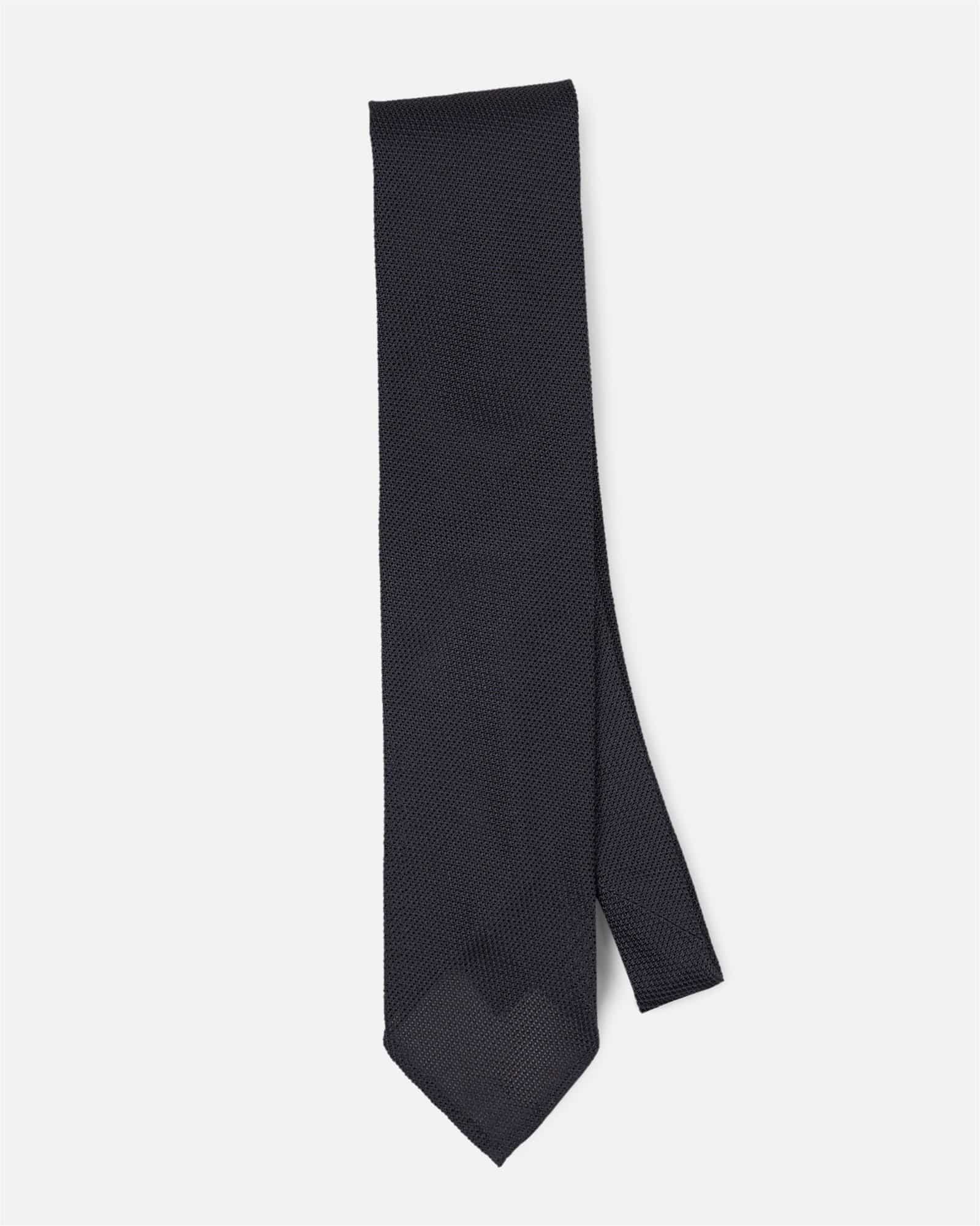 Fine Grenadine Tie Navy