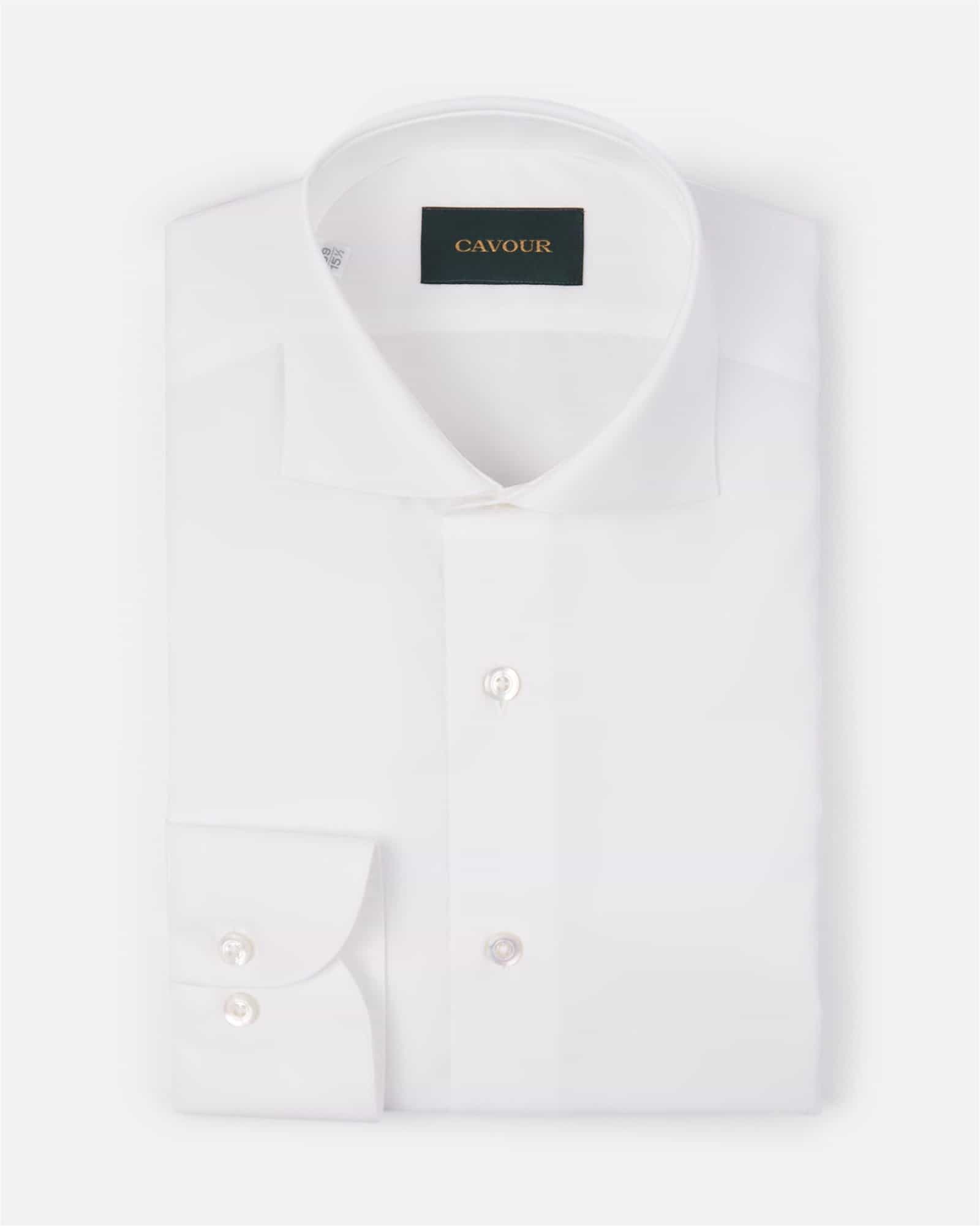 Luxury Classic Popline Shirt White