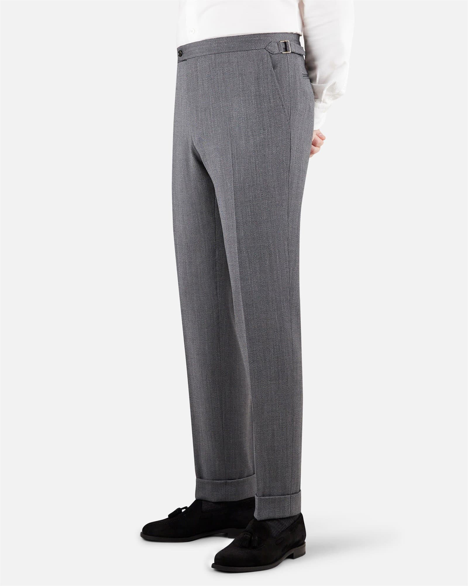 Mod 2 Whipcord Wool Stretch Trouser Grey