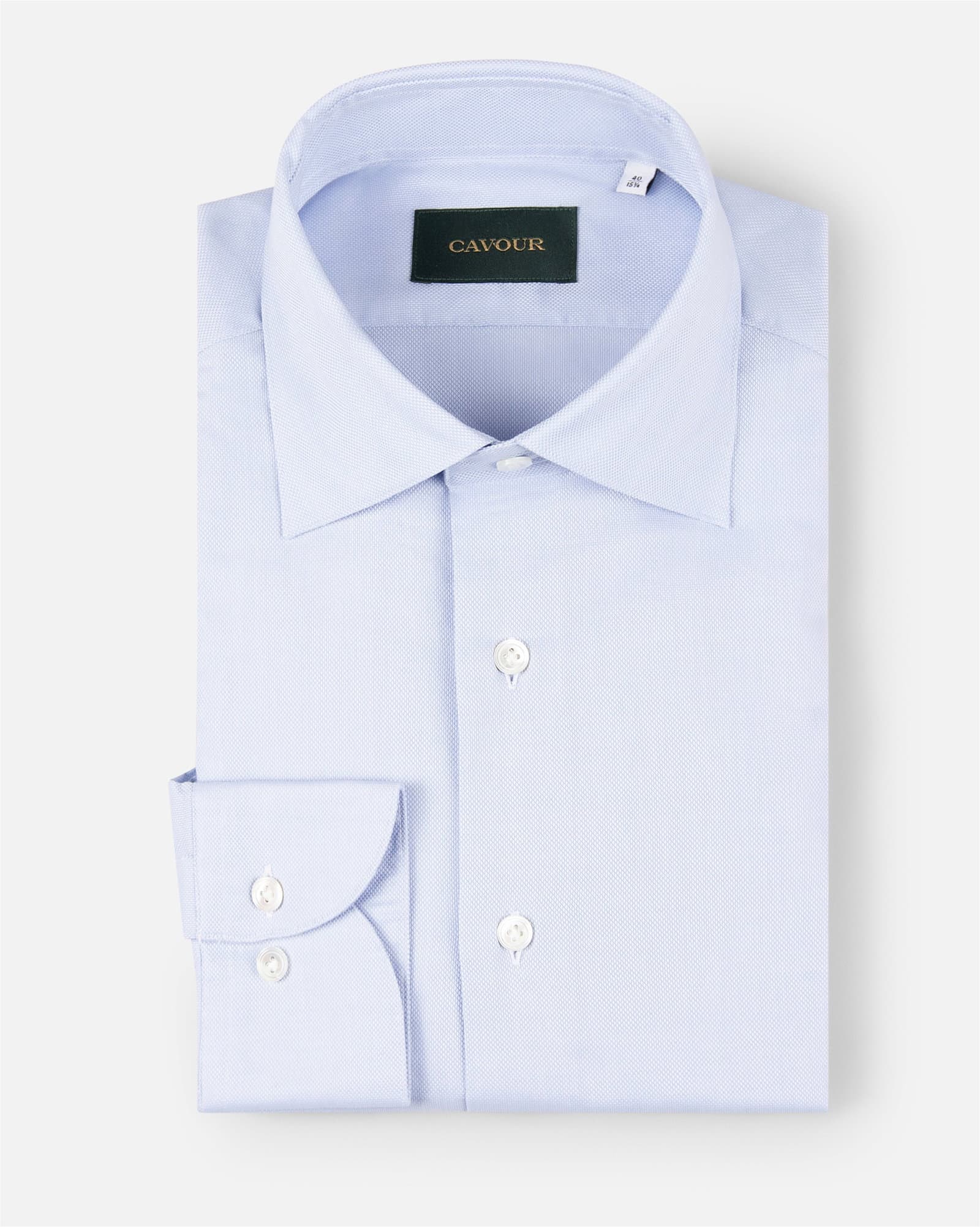 Fine Structured Shirt Blue