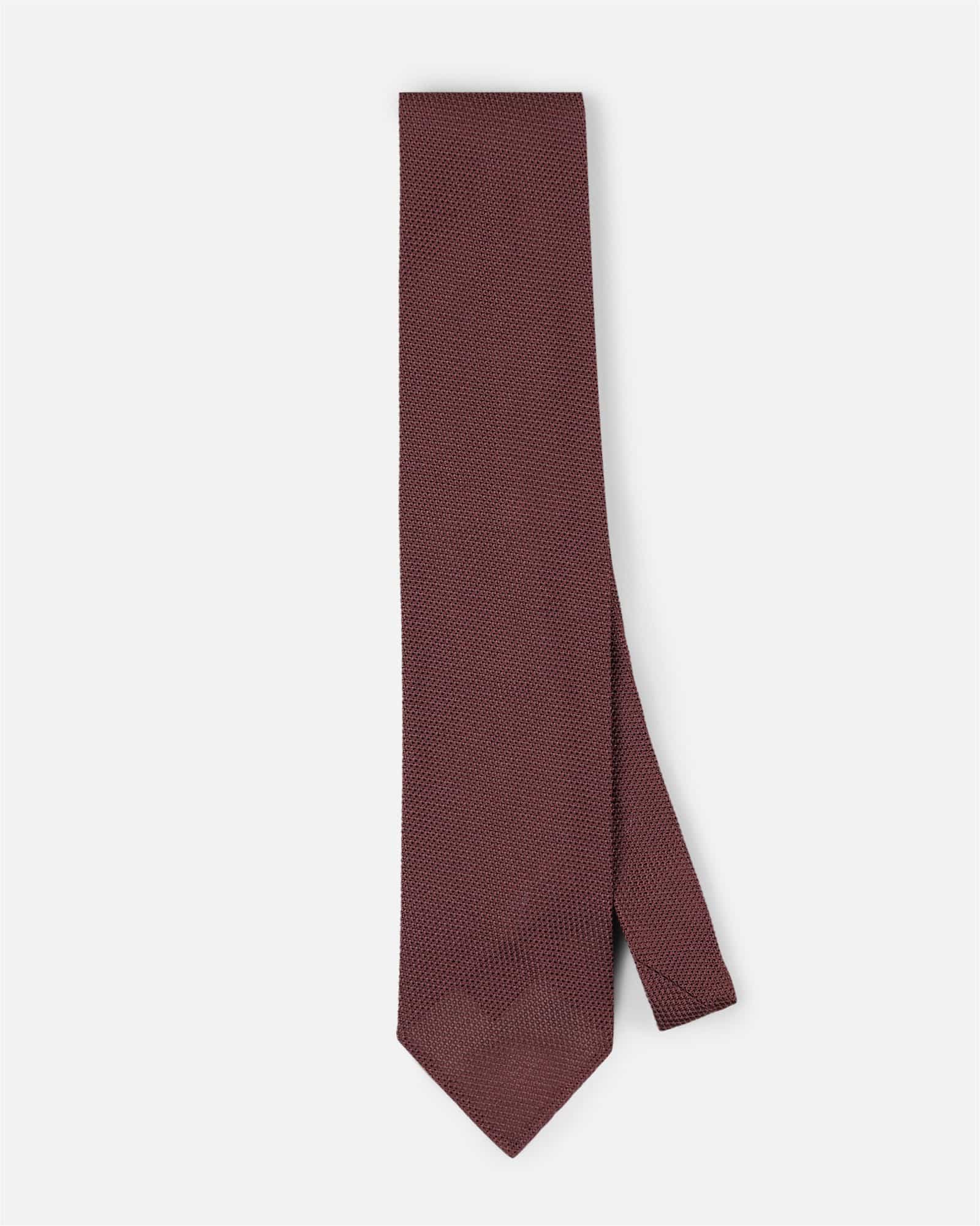 Grenadine Silk Tie Burgundy