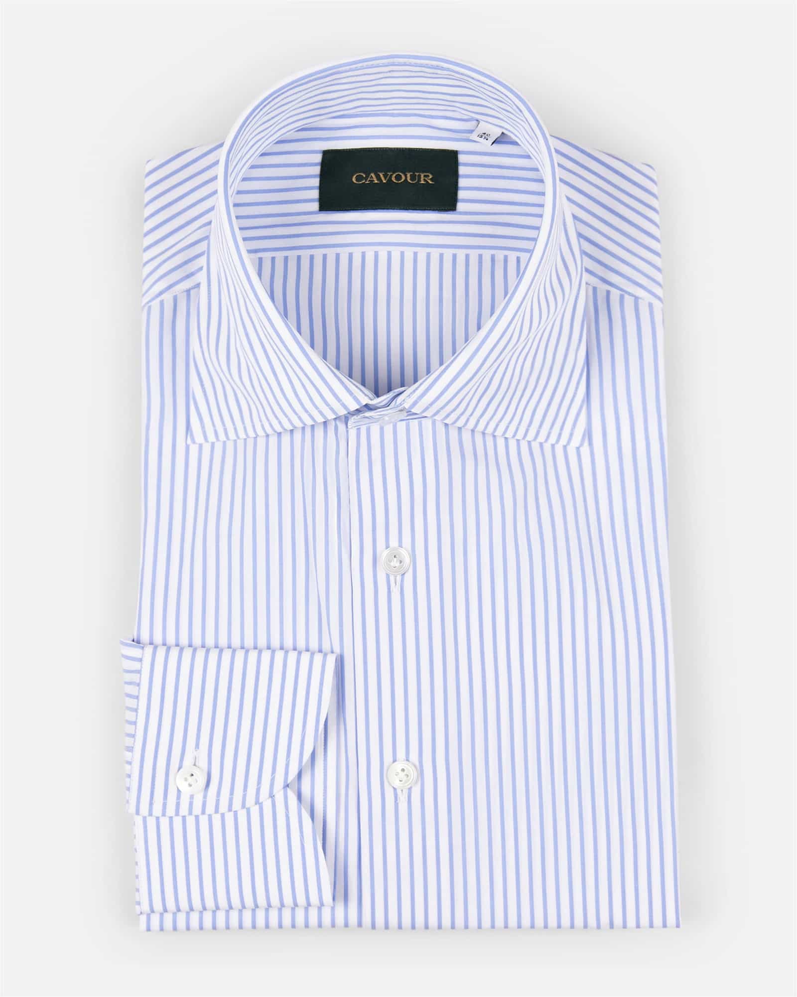 Premium Reverse Striped Shirt White