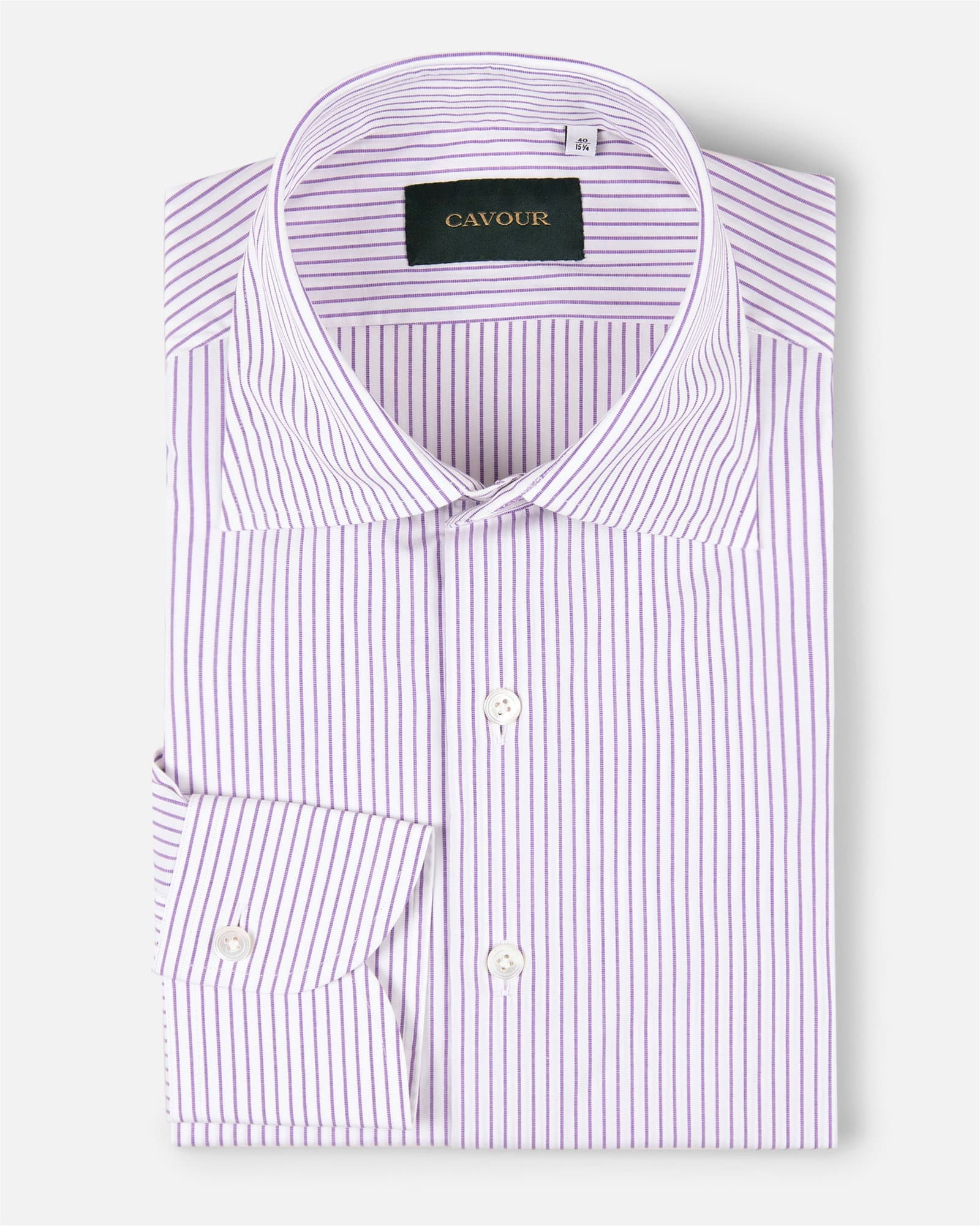 Premium Classic Striped Shirt Purple