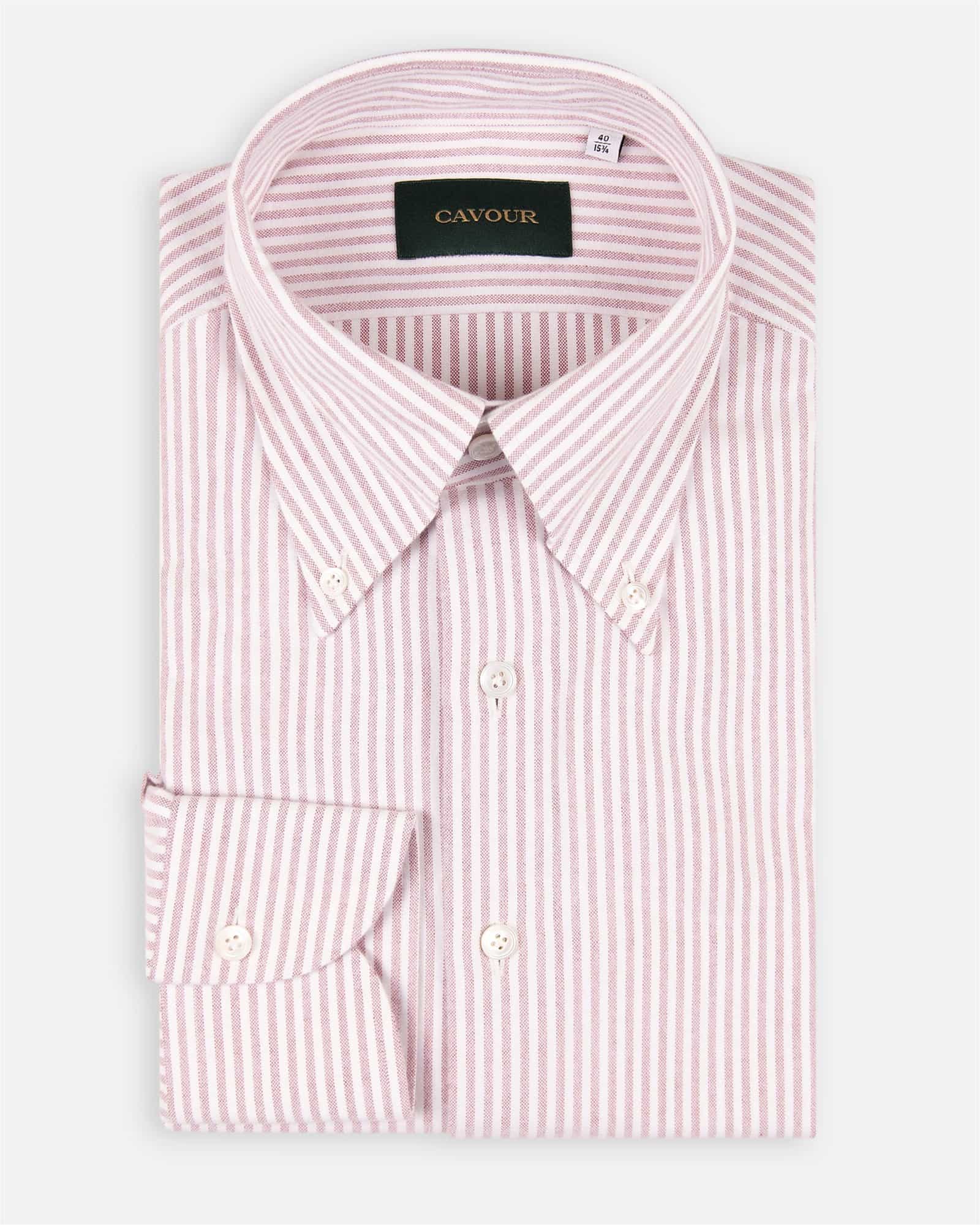 Premium Flannel Oxford Stripe Brown