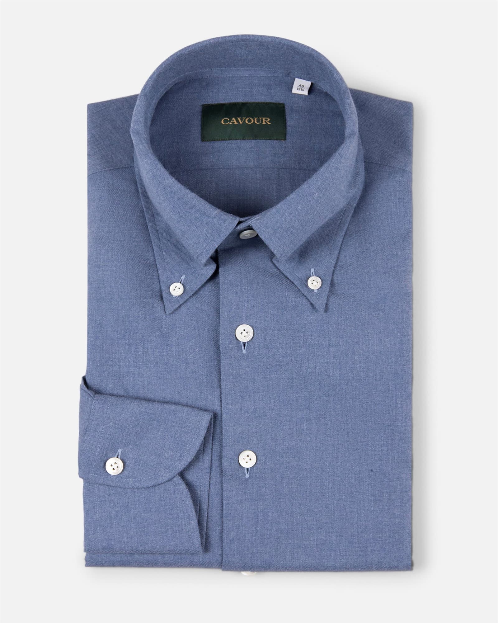 Premium Winter Flannel Shirt Light Blue