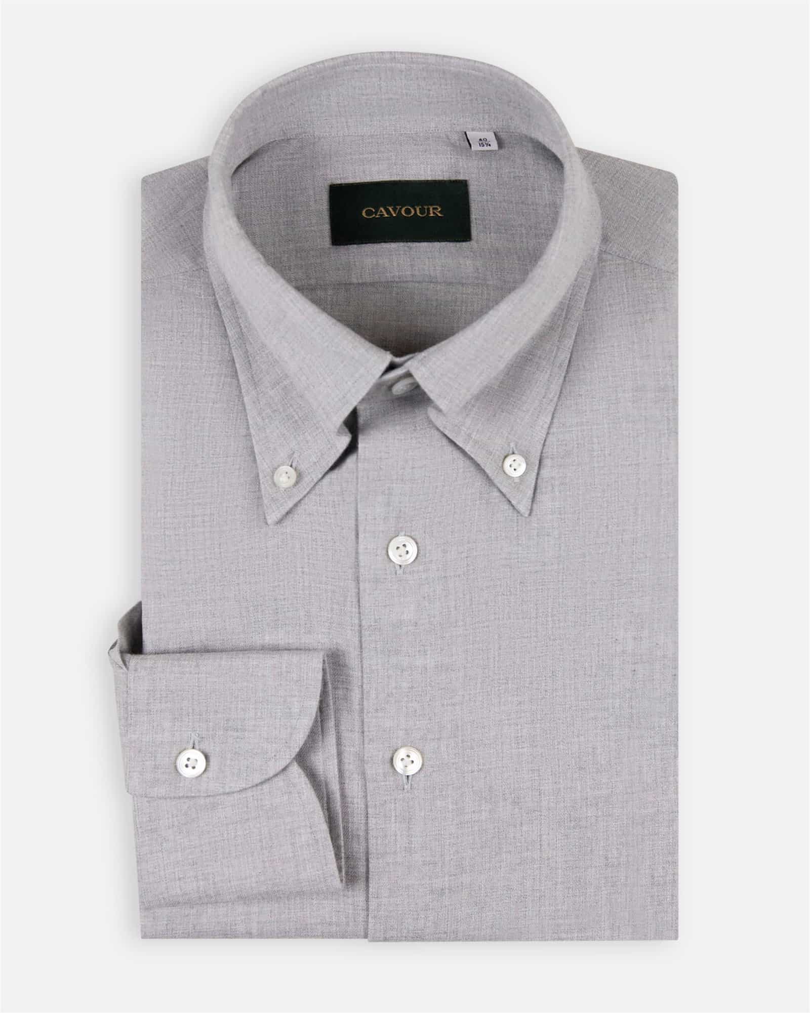 Premium Winter Flannel Shirt Grey