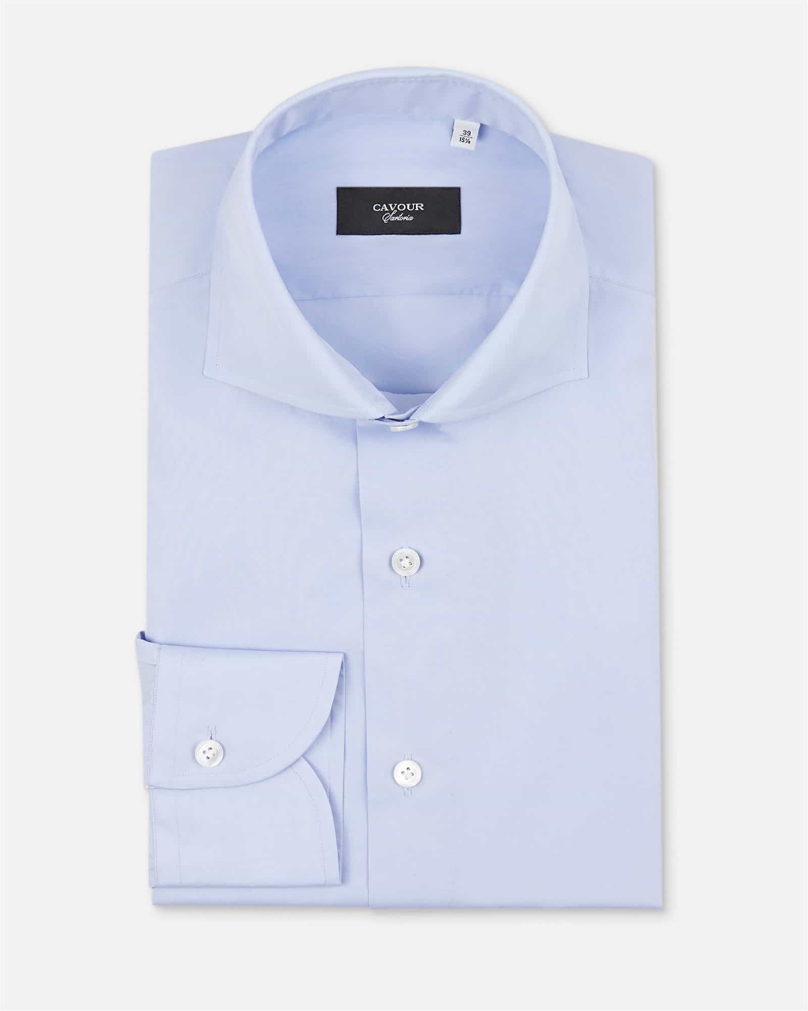 Luxury Poplin Shirt Blue