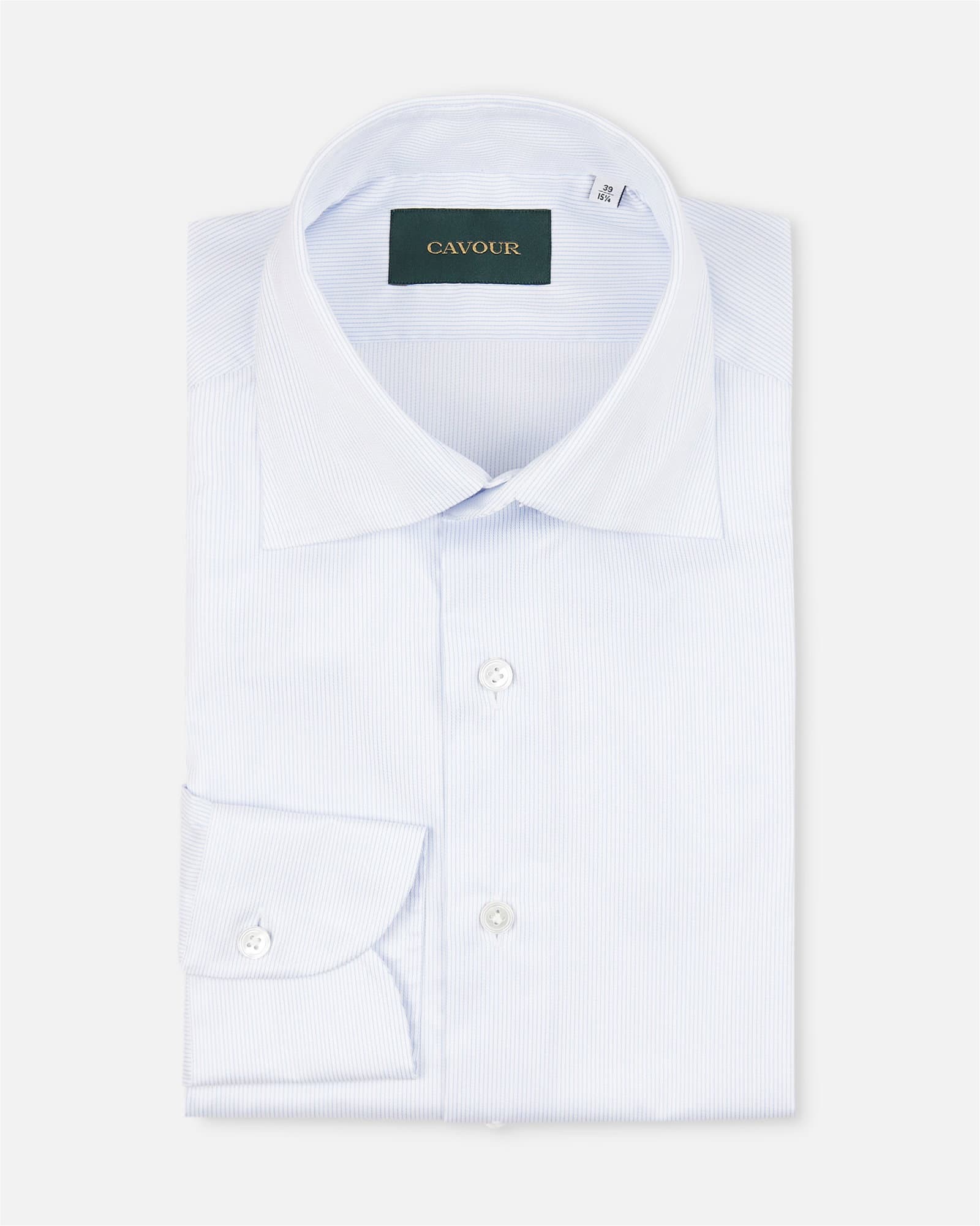 Premium Micro Striped Shirt Blue