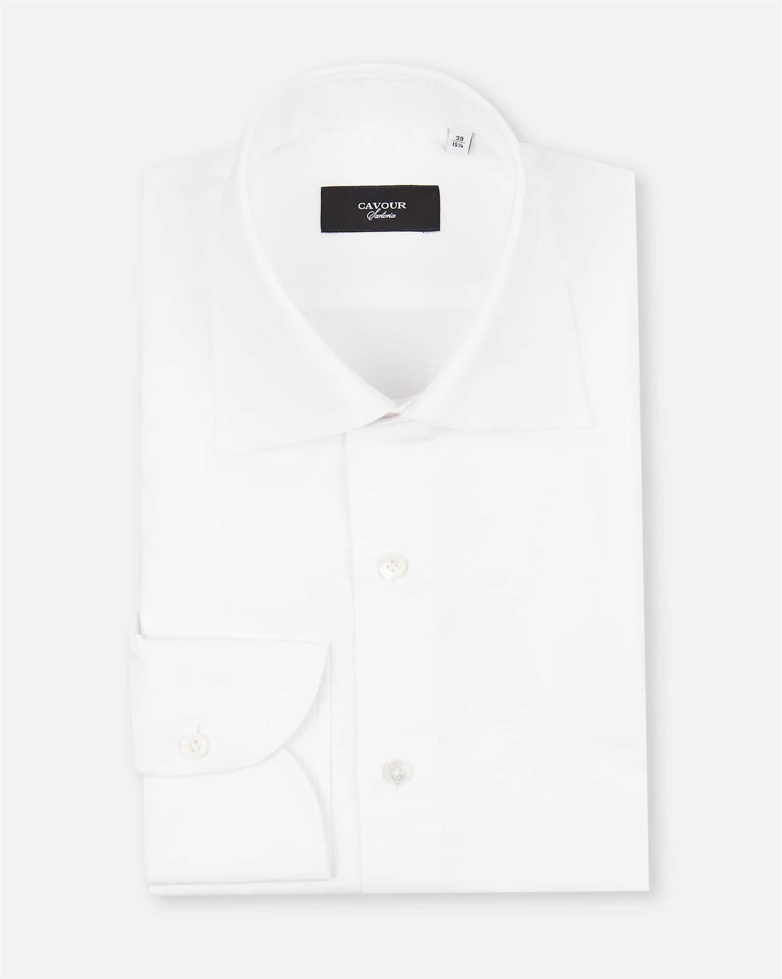 Luxury Pinpoint Shirt White