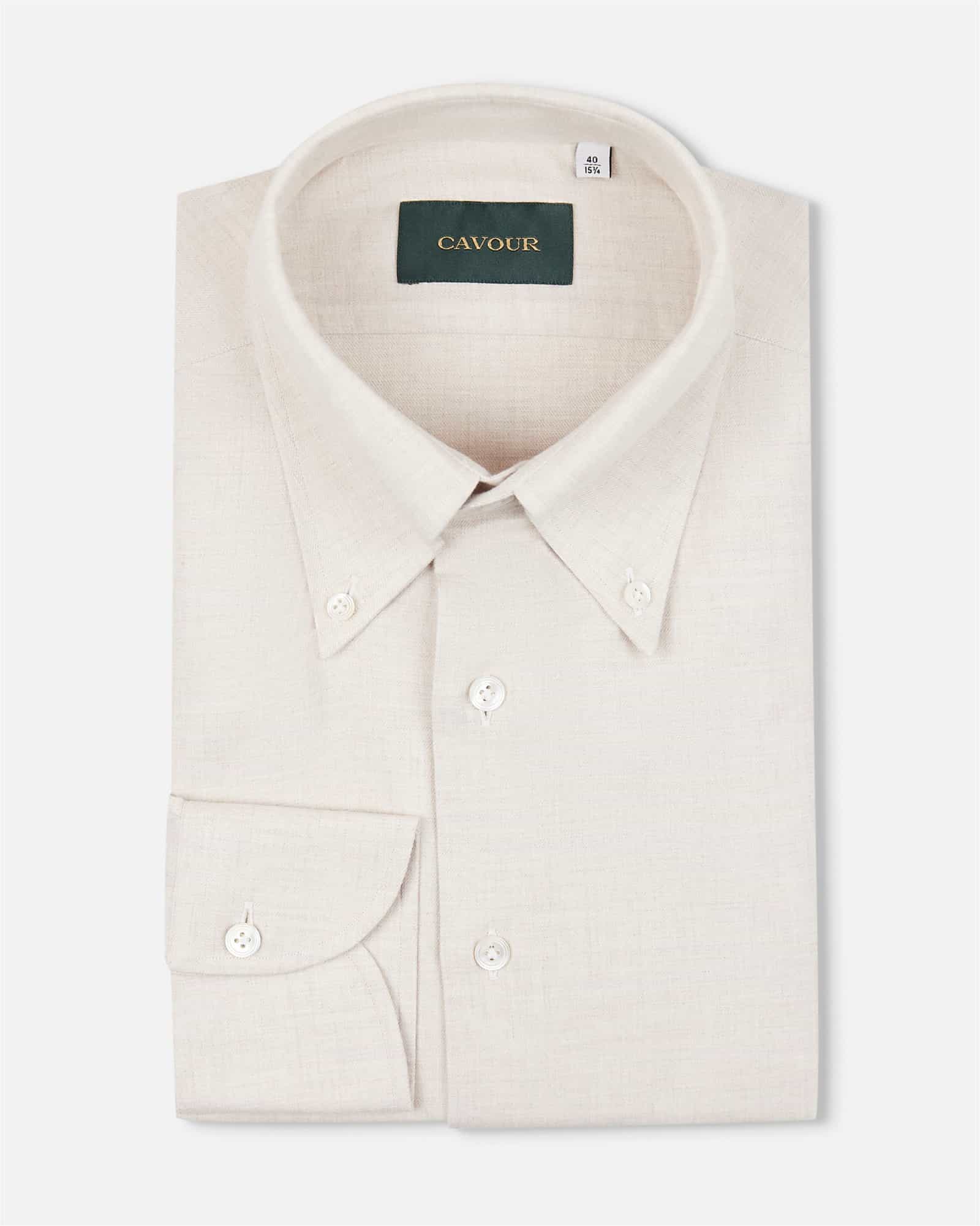 Premium Flannel Shirt Beige