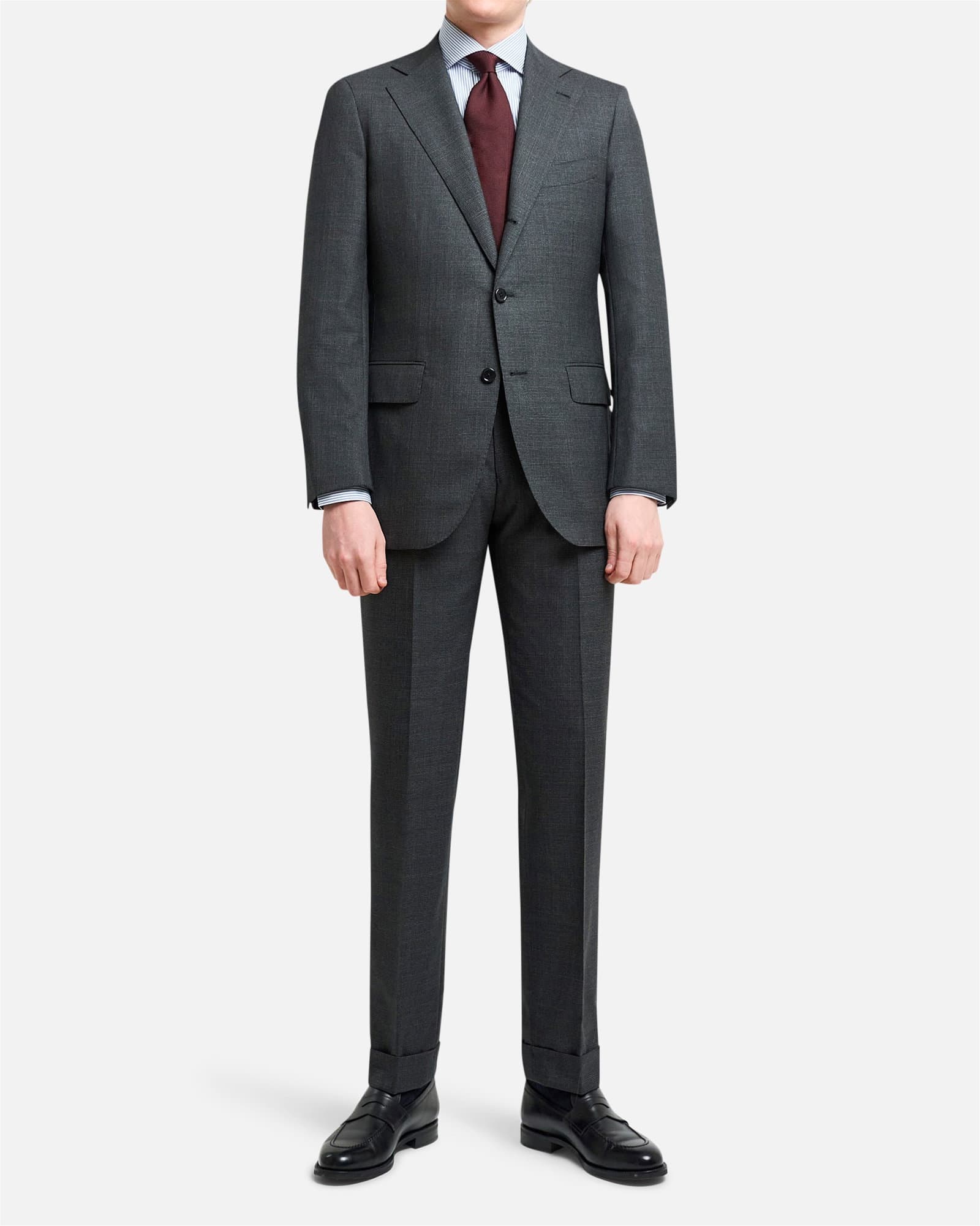 Mod 2 Tropical Checked Suit Grey
