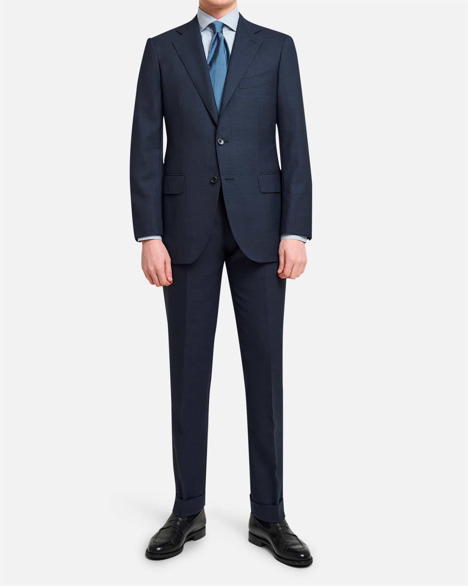 Mod 2 Tropical Checked Suit Navy