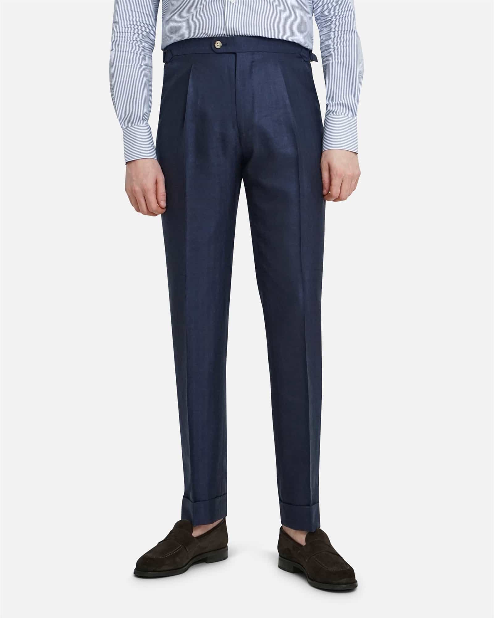 Mod 2 Exclusive Herringbone Trouser Navy