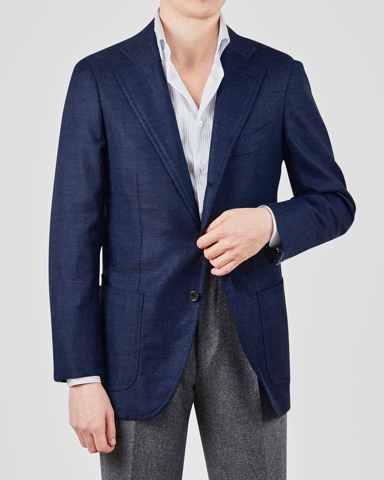 Sartoria Handmade Hopsack Jacket Navy