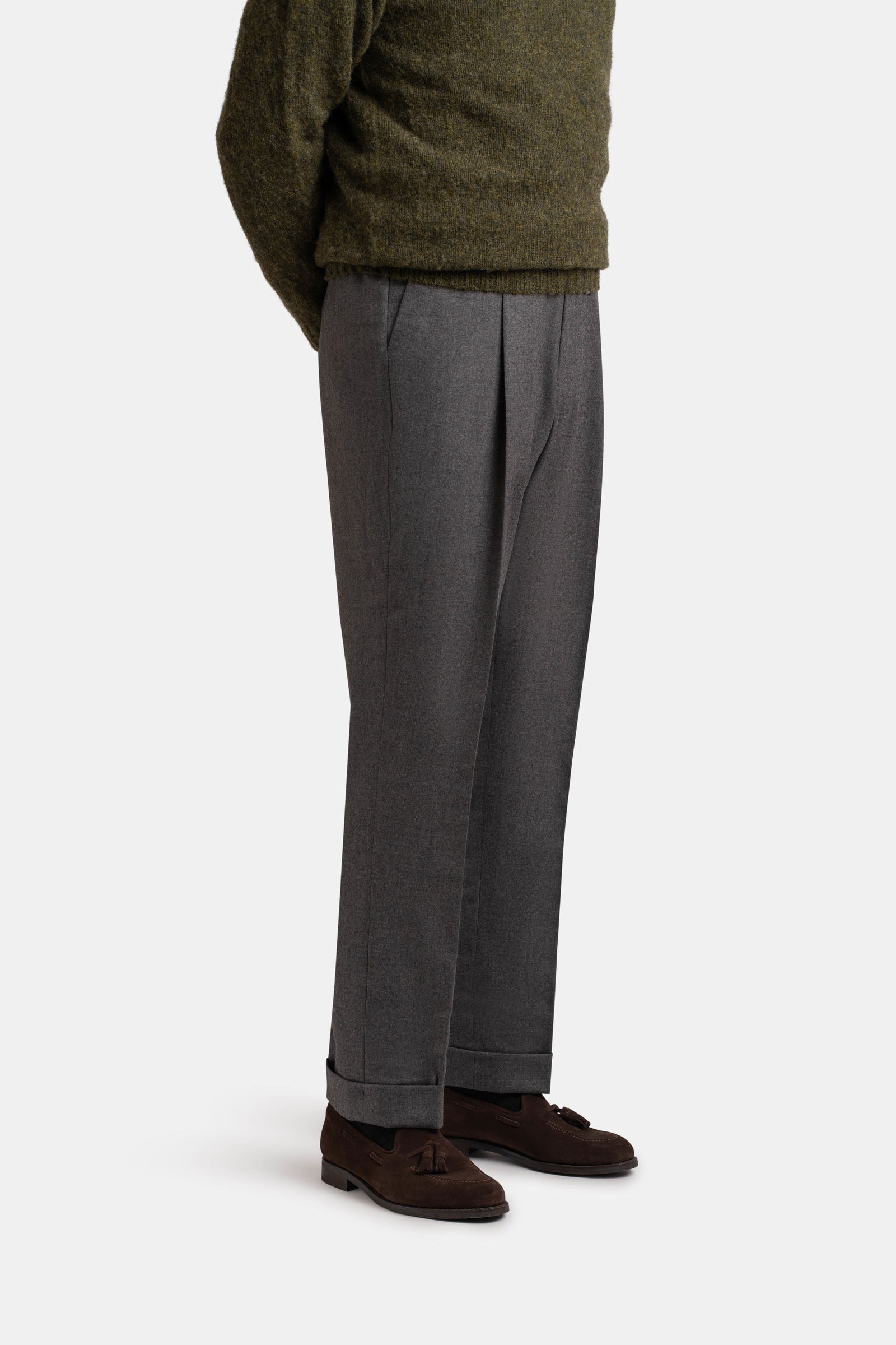 Mod 3 British Flannel Trouser Grey