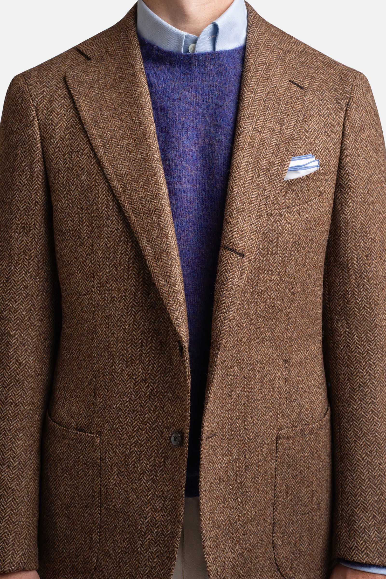 Mod 2 Tweed Herringbone Brown