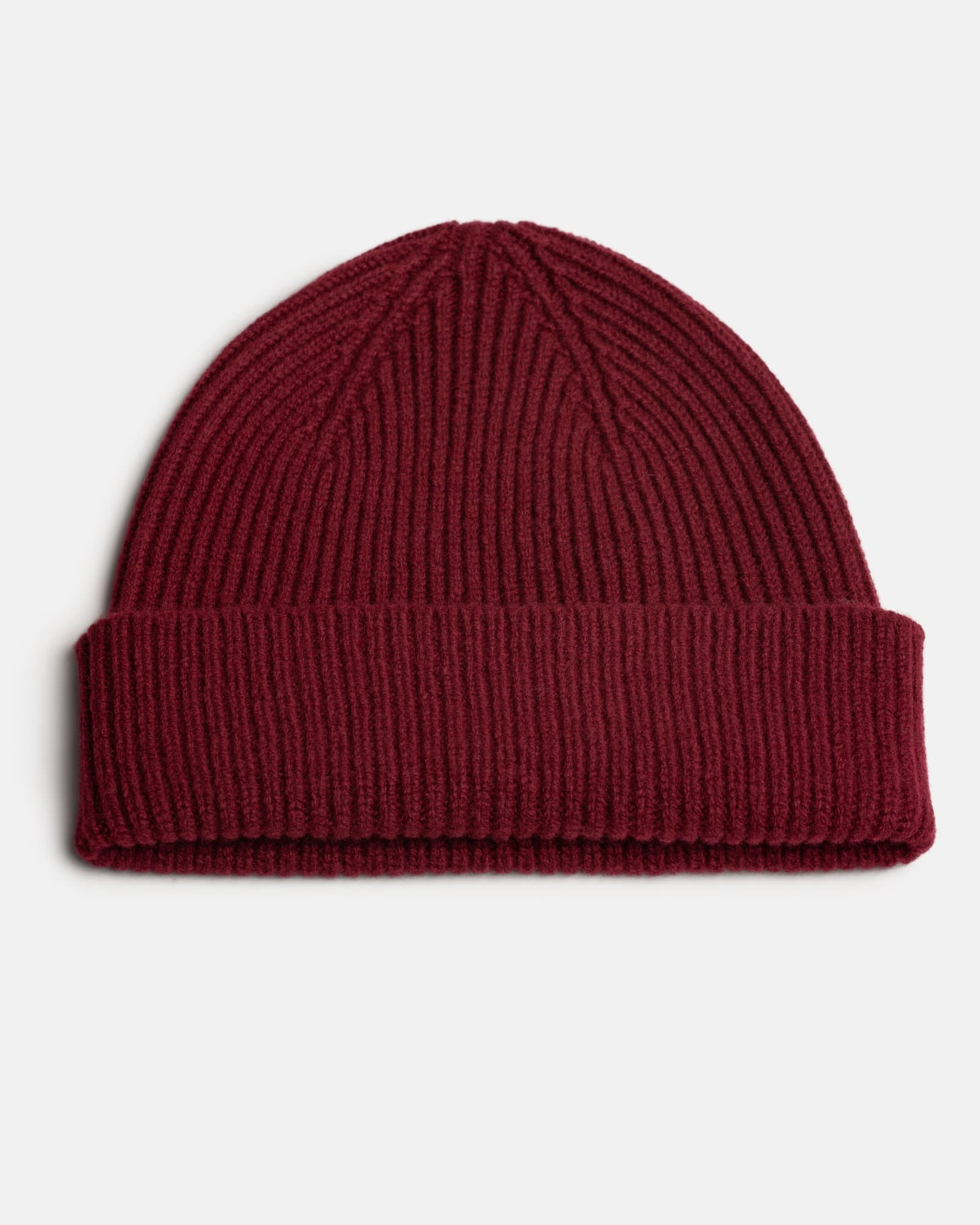 Solid Wool Hat Burgundy